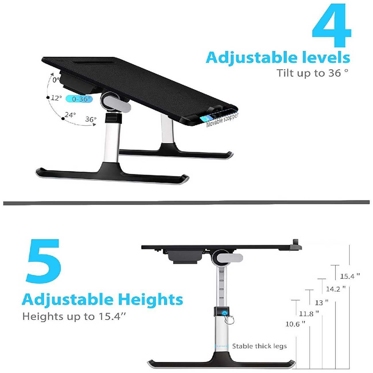 میز تحریر و لپتاپ تا 17 اینچ سایجی K7-Ultimate تاشو و قابل حمل