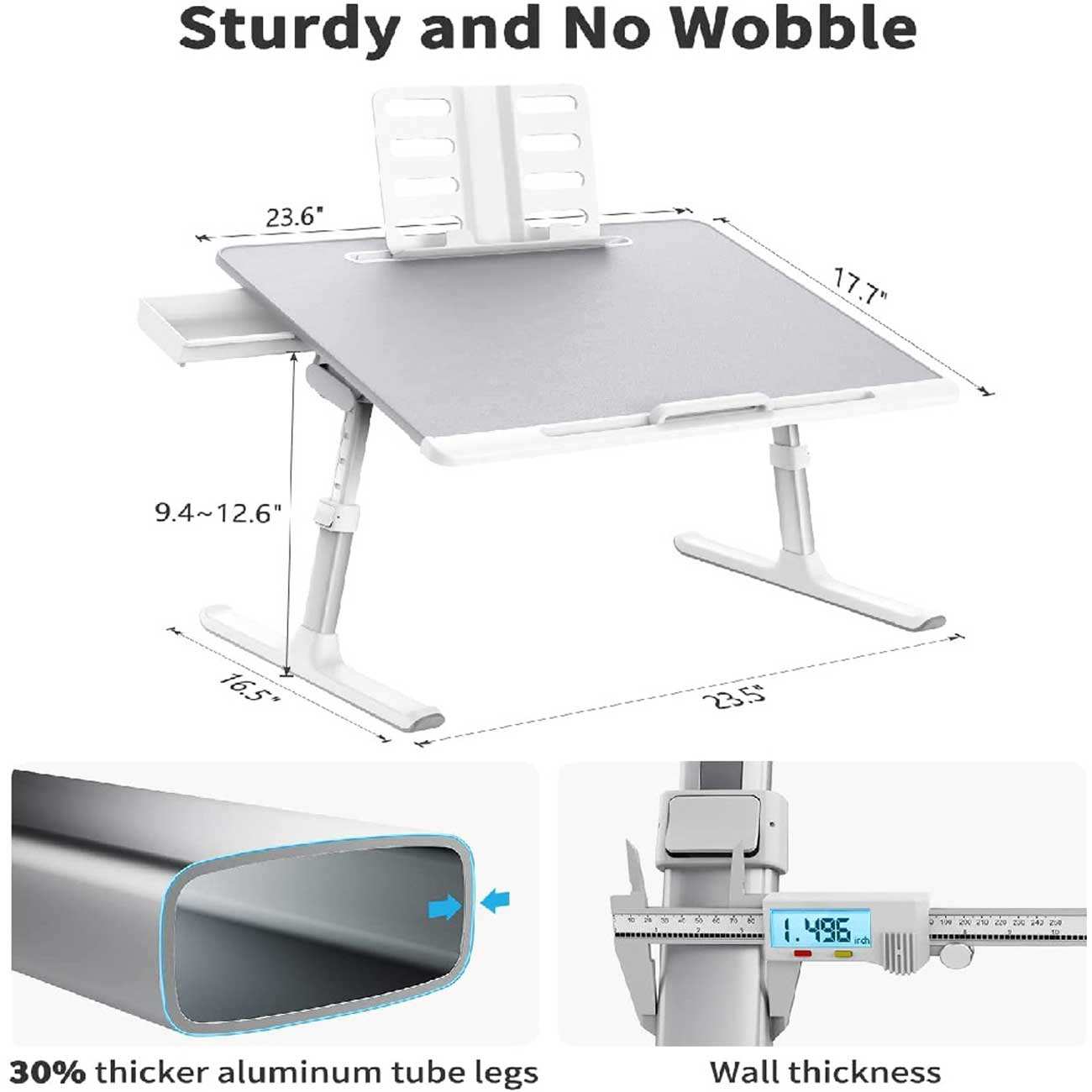 میز تحریر و لپتاپ تا 17 اینچ سایجی K7-Ultimate تاشو و قابل حمل