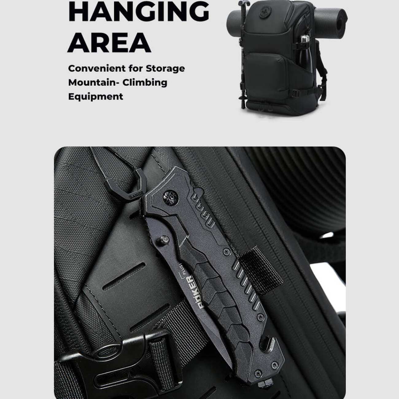 کوله پشتی کوهنوردی، مسافرتی و لپتاپ 15.6 اینچ بنج BANGE FW-229 با ظرفیت بزرگ