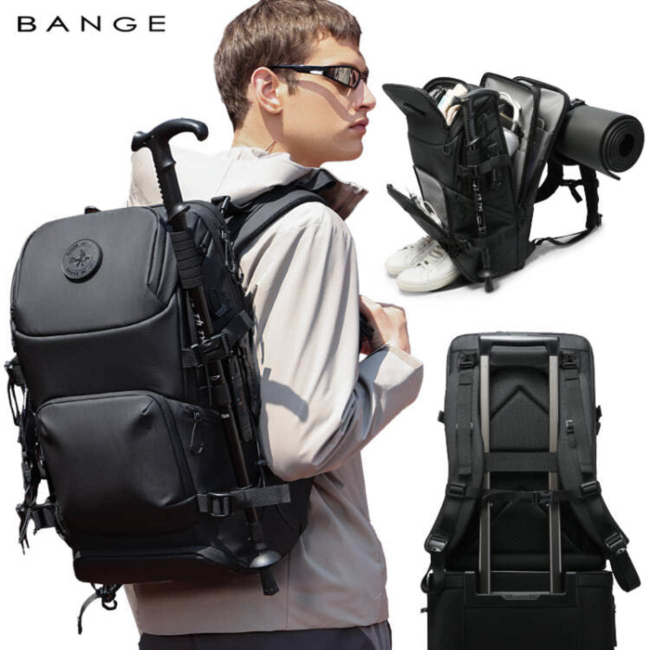 کوله پشتی کوهنوردی، مسافرتی و لپتاپ 15.6 اینچ بنج BANGE FW-229 با ظرفیت بزرگ