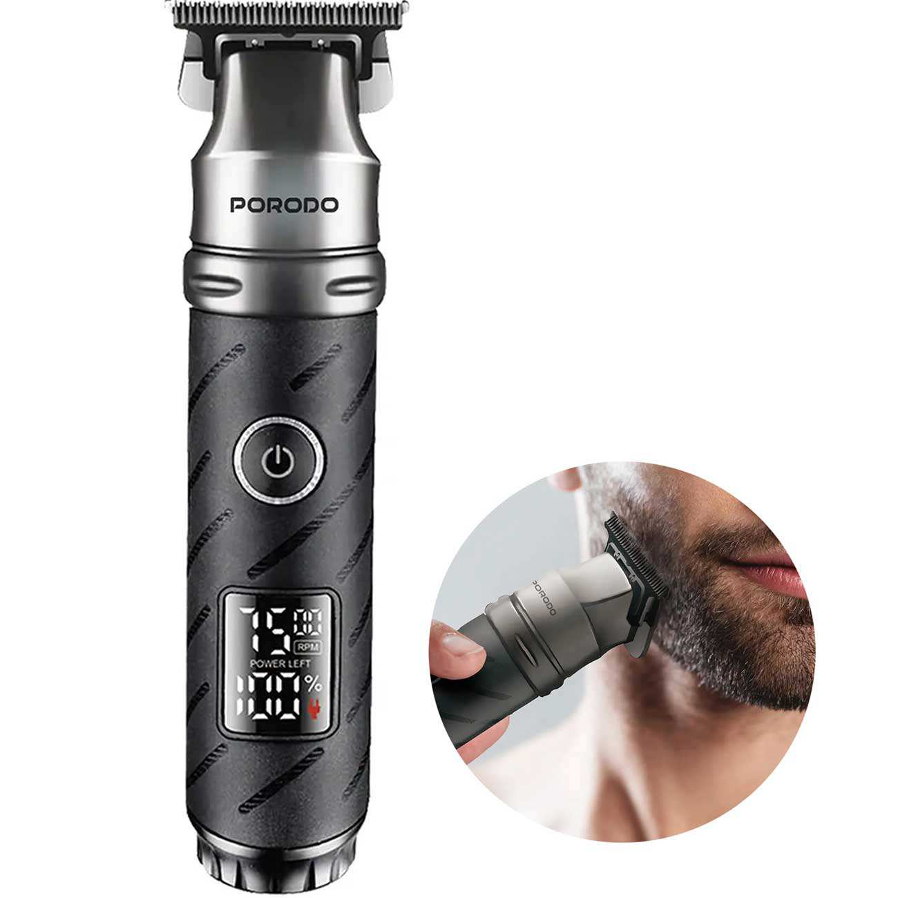 ریش تراش و ماشین اصلاح موی سر و بدن حرفهای شارژی پورودو Porodo PDLFST185BK