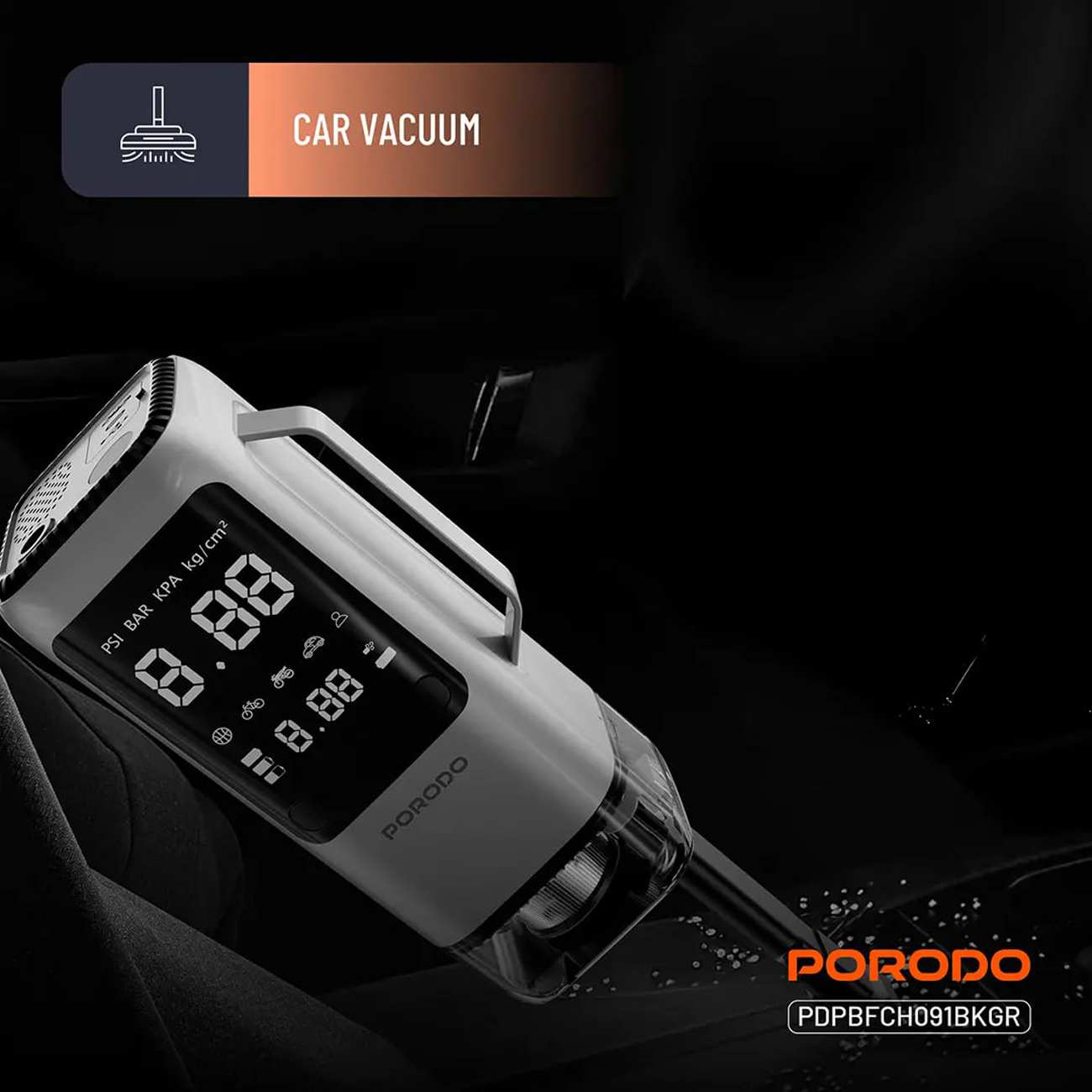 جامپ استارتر و پاوربانک 6 کاره پورودو Porodo PDPBFCH091BKGR