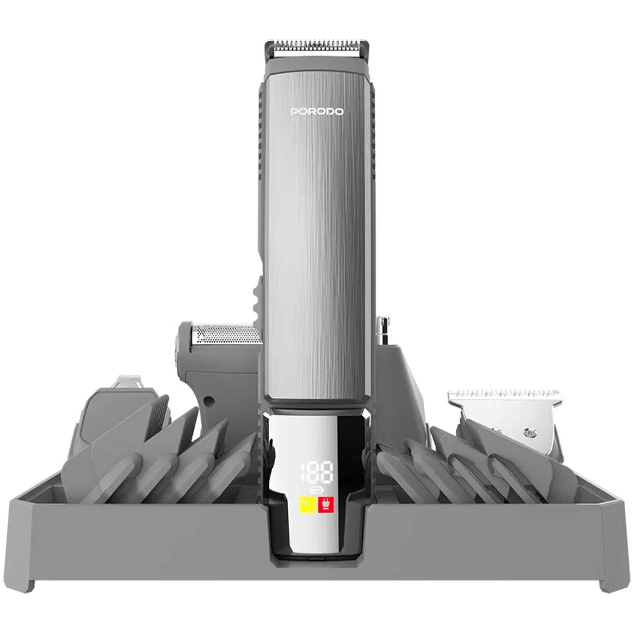 ست ریش تراش و ماشین اصلاح شارژی 14 کاره پورودو Porodo PD-LFST112-SL