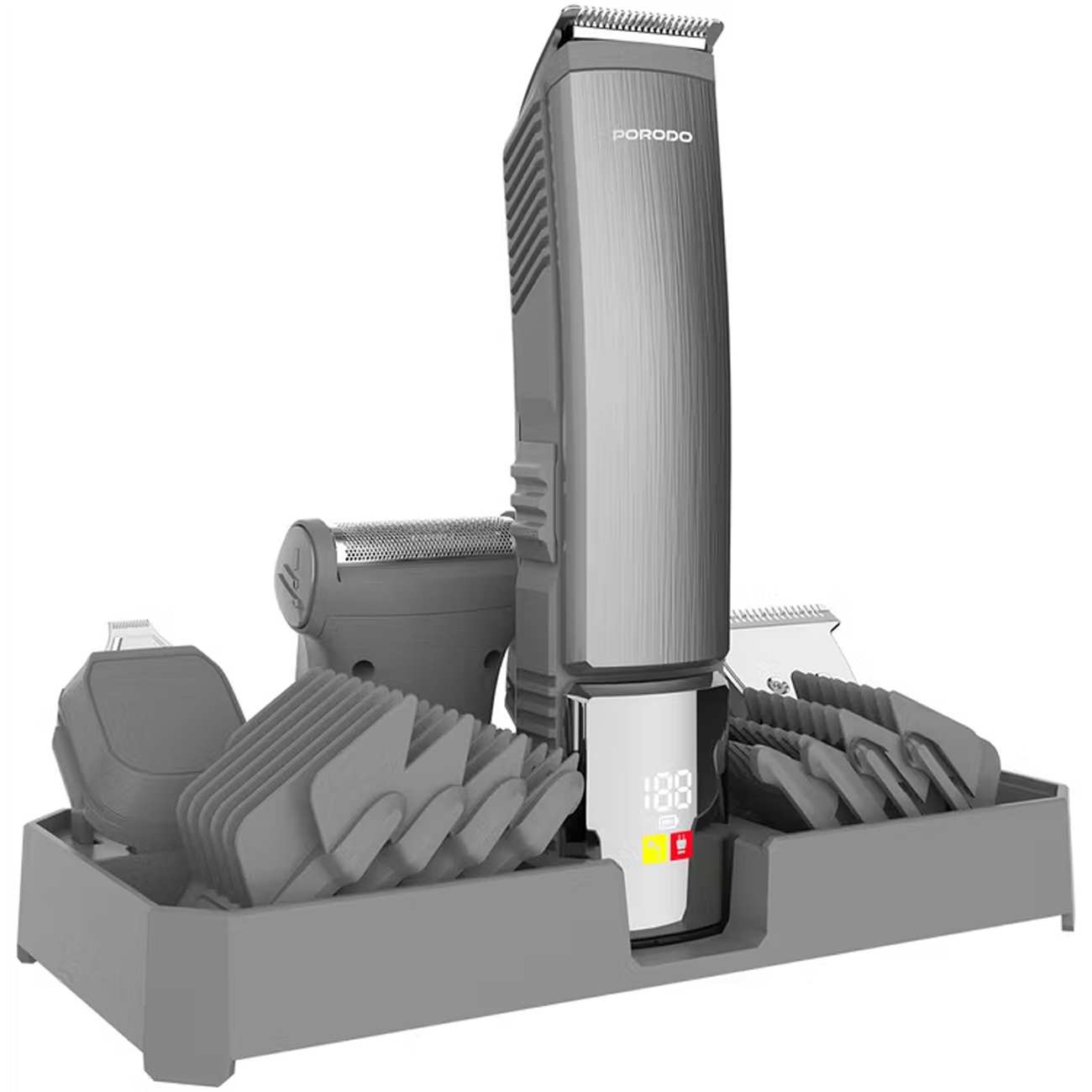 ست ریش تراش و ماشین اصلاح شارژی 14 کاره پورودو Porodo PD-LFST112-SL