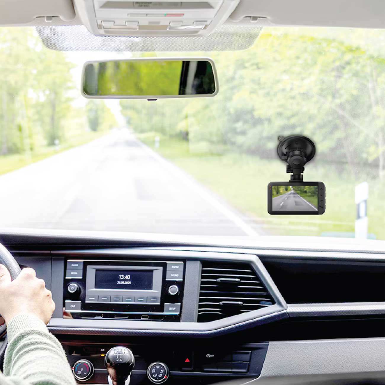 دوربین ثبت وقایع خودرو گرین لاین Green Lion GCAM-14 GNDACAM14PBK با قابلیت مکالمه