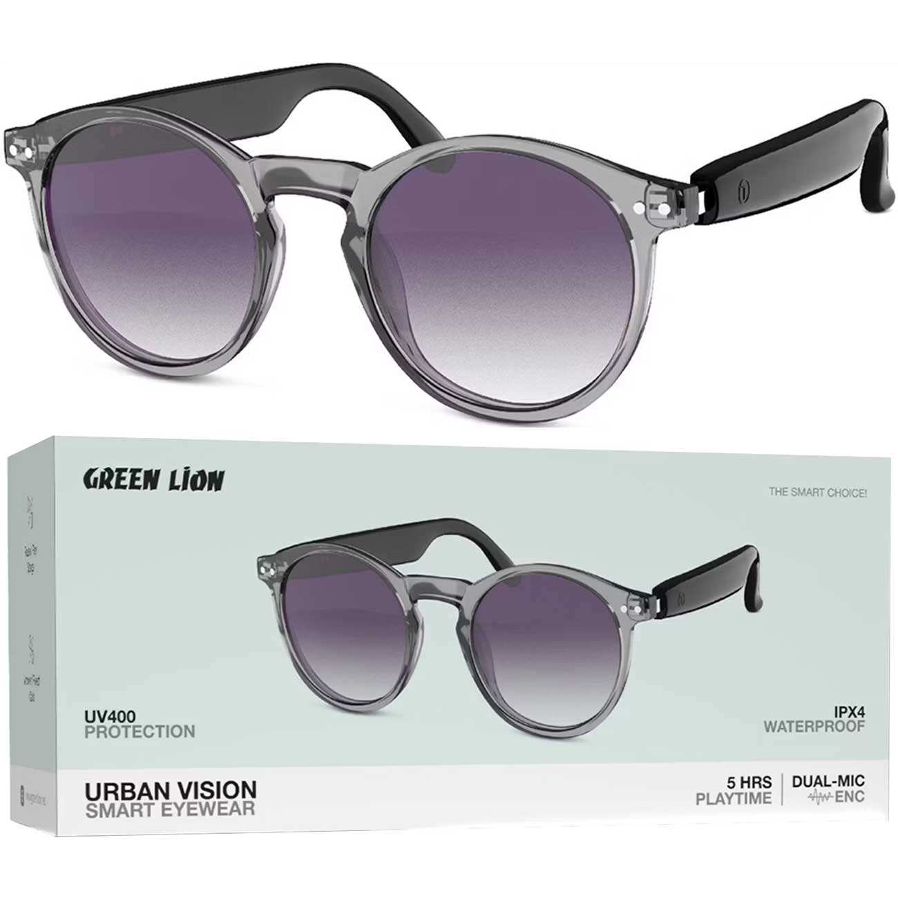 عینک هوشمند گرین لاین Green Lion GNURBNVNSGBK با لنز ضد نور آبی و UV400
