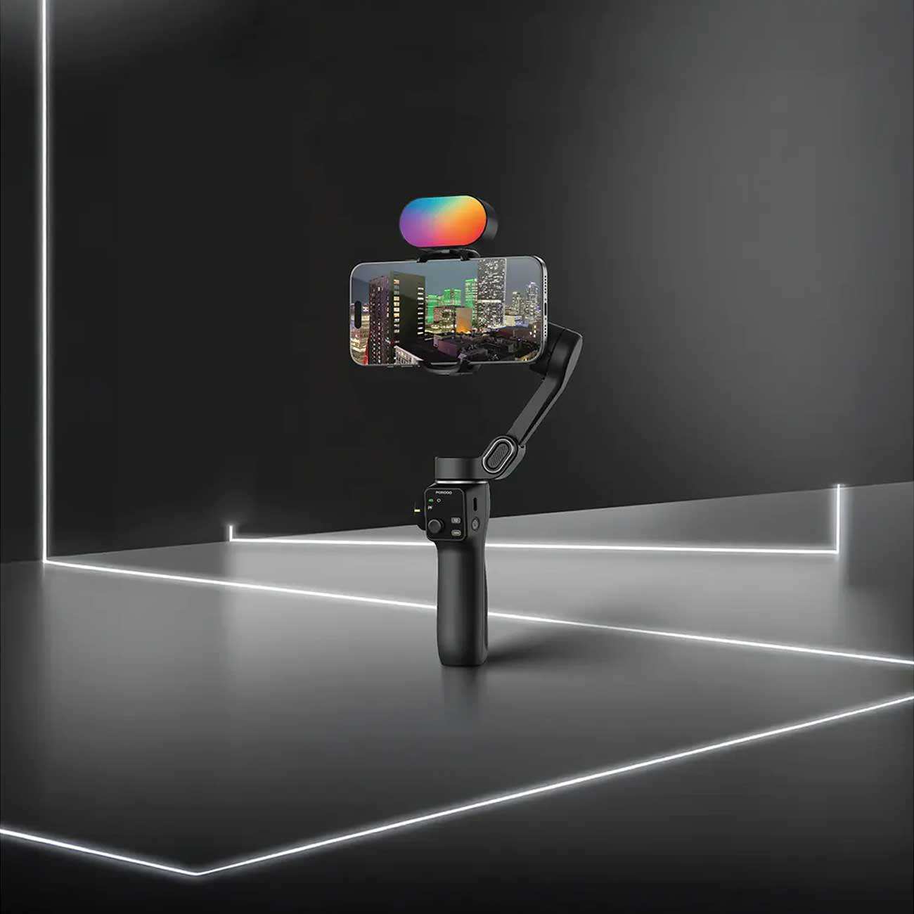 گیمبال سه محوره ردیاب چهره خودکار پورودو Porodo PDLFST176BK