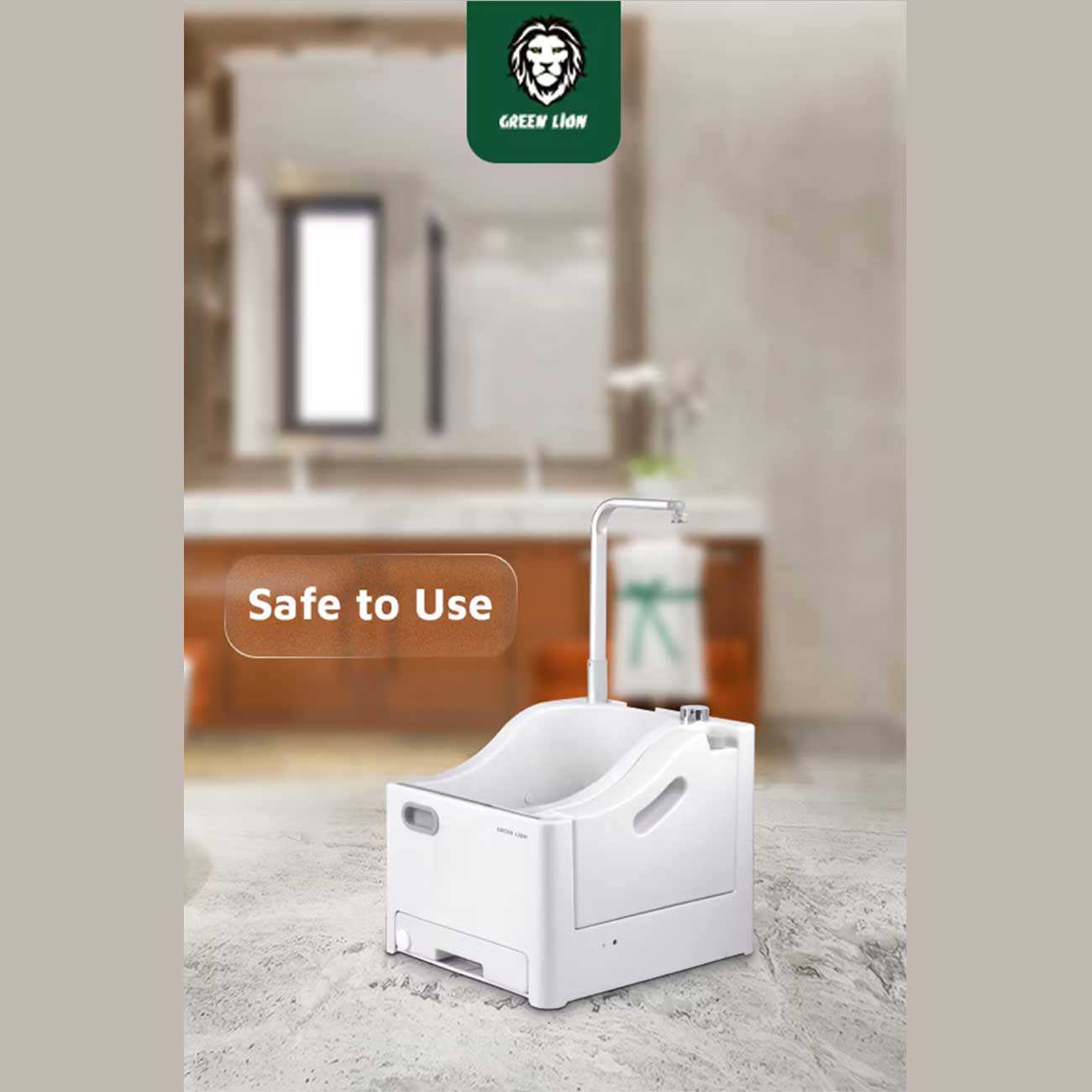 دستگاه وضوی قابل حمل شارژی گرین لاین Green Lion GWM-10 GNGW10PWUDWH