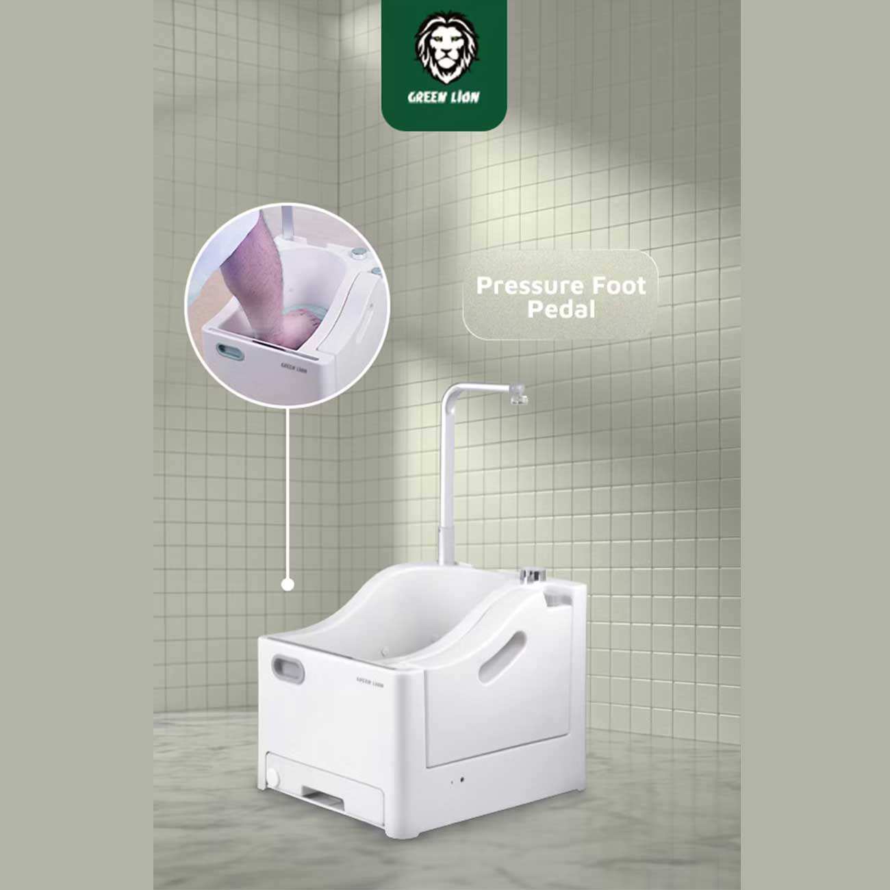 دستگاه وضوی قابل حمل شارژی گرین لاین Green Lion GWM-10 GNGW10PWUDWH