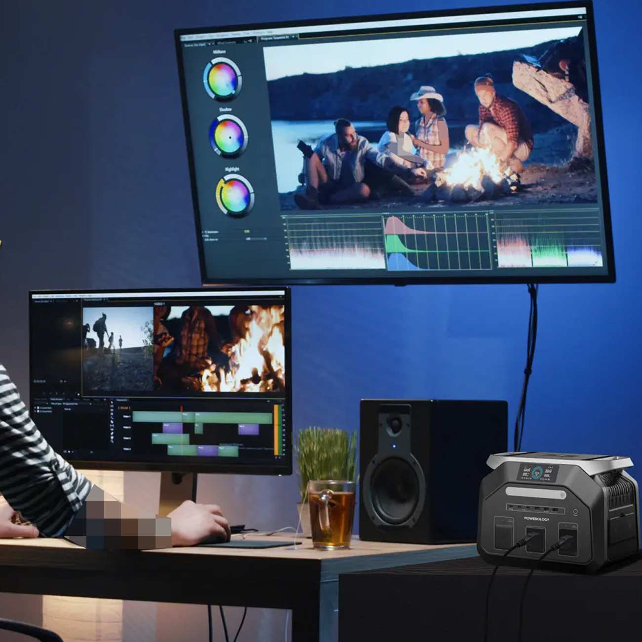 پاور استیشن 1800 وات 20000 میلی آمپر ساعت 8 در 1 پاورولوژی Powerology PWP1800WBK