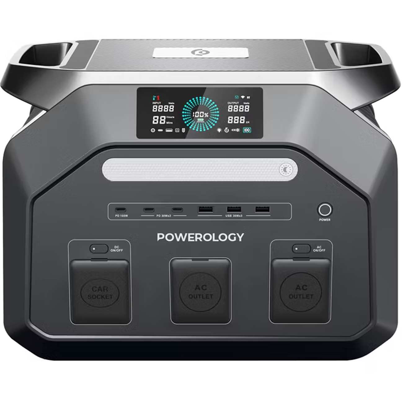 پاور استیشن 1800 وات 20000 میلی آمپر ساعت 8 در 1 پاورولوژی Powerology PWP1800WBK