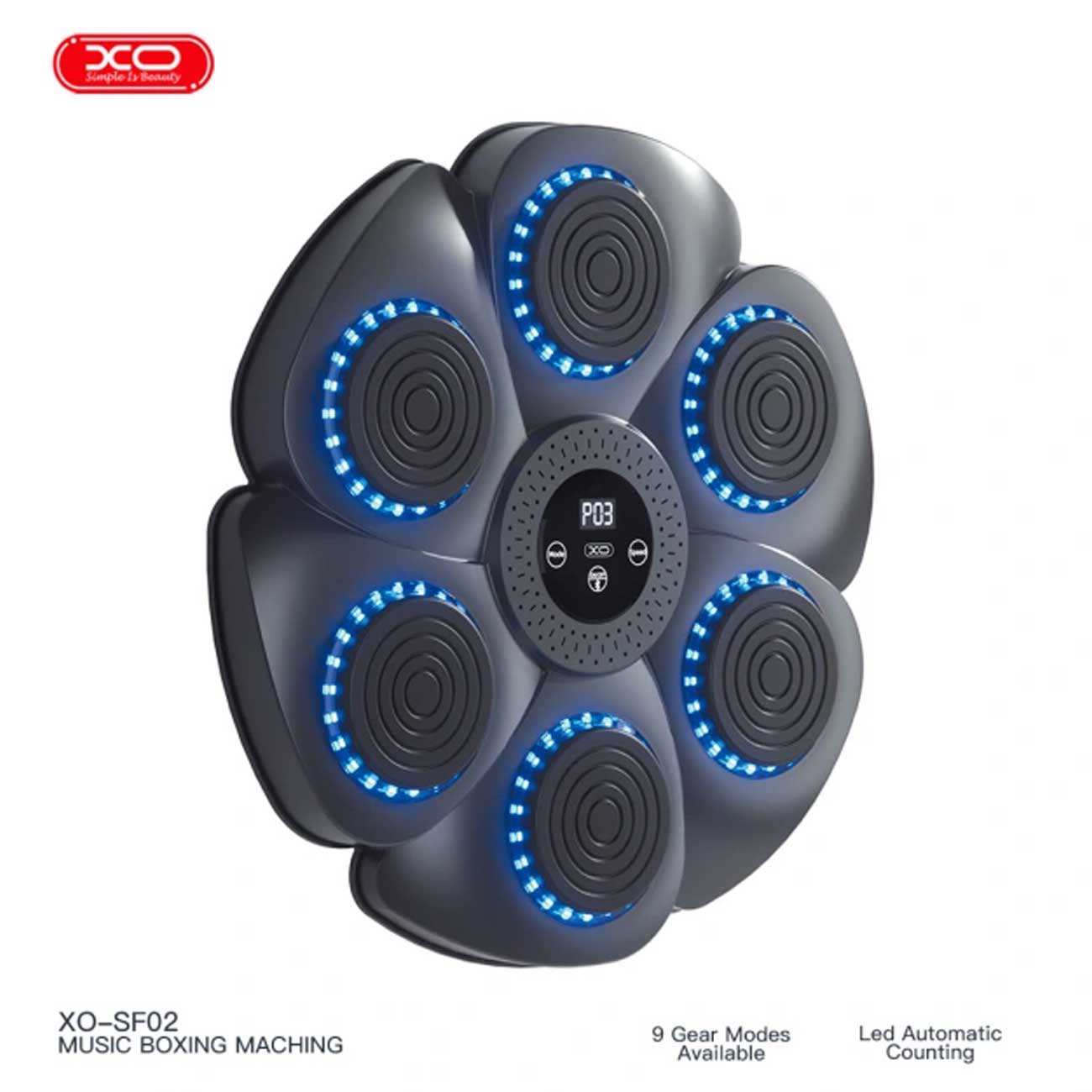 کیسه بوکس دیواری موزیکال هوشمند ایکس او XO SF02