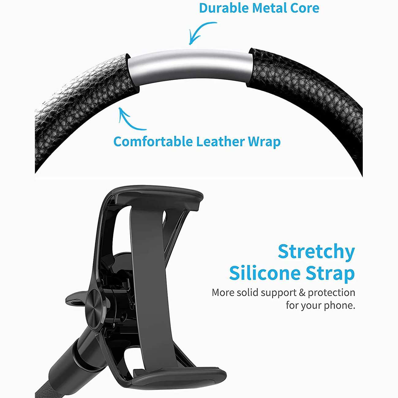 هولدر موبایل بازو بلند سایجی SAIJI IVY3 با قابلیت اتصال به لبه میز و تخت