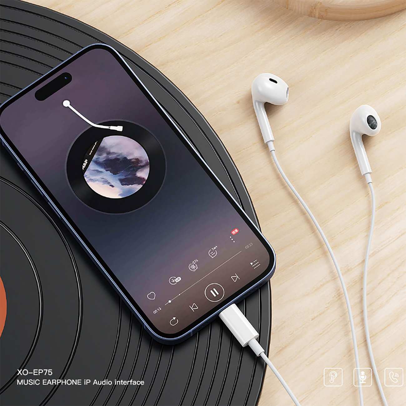 هندزفری لایتنینگ ایکس او XO EP75