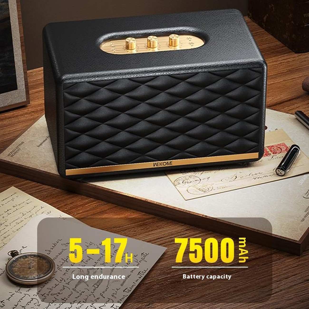 اسپیکر بلوتوثی شارژی رومیزی بلوگا وِکومی WEKOME Beluga D30