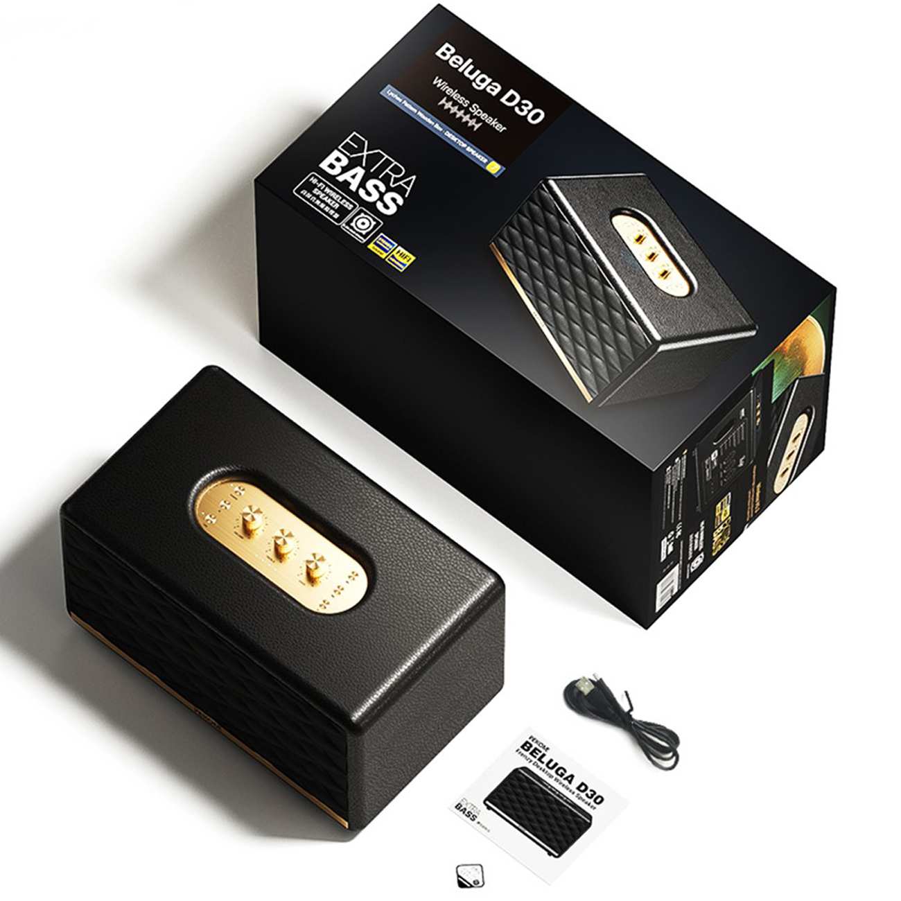 اسپیکر بلوتوثی شارژی رومیزی بلوگا وِکومی WEKOME Beluga D30