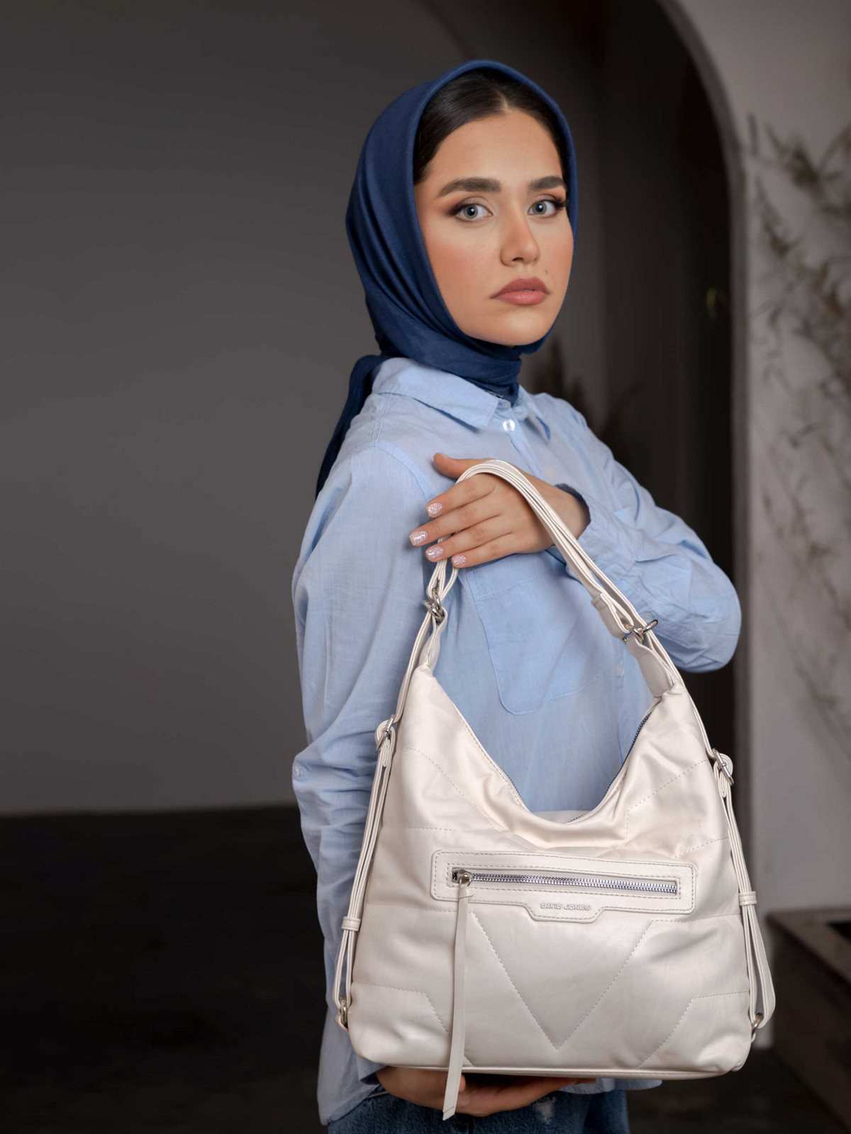 کیف دوشی زنانه دیوید جونز مدل 2-6927