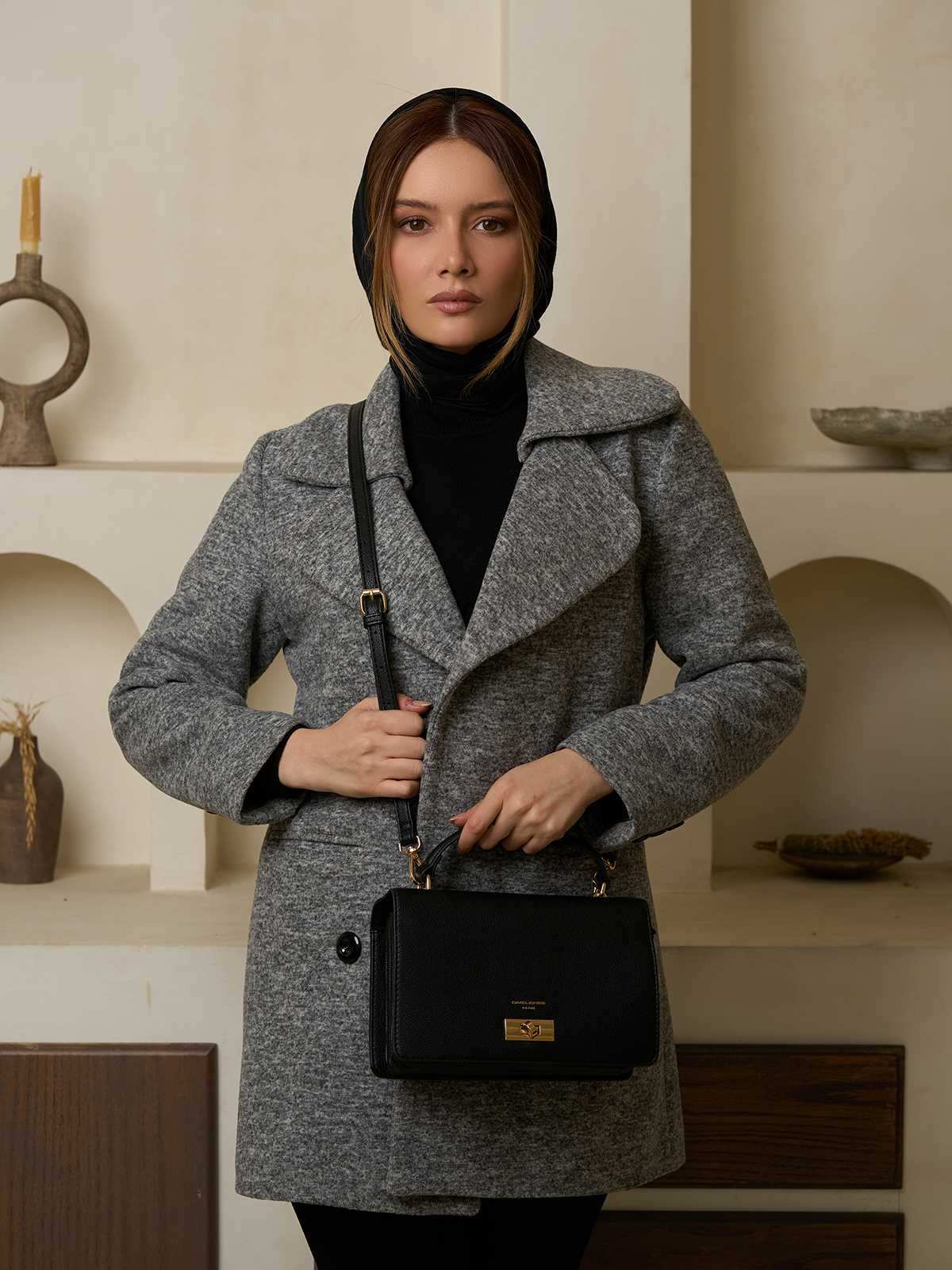 کیف دوشی زنانه دیوید جونز مدل CM6791