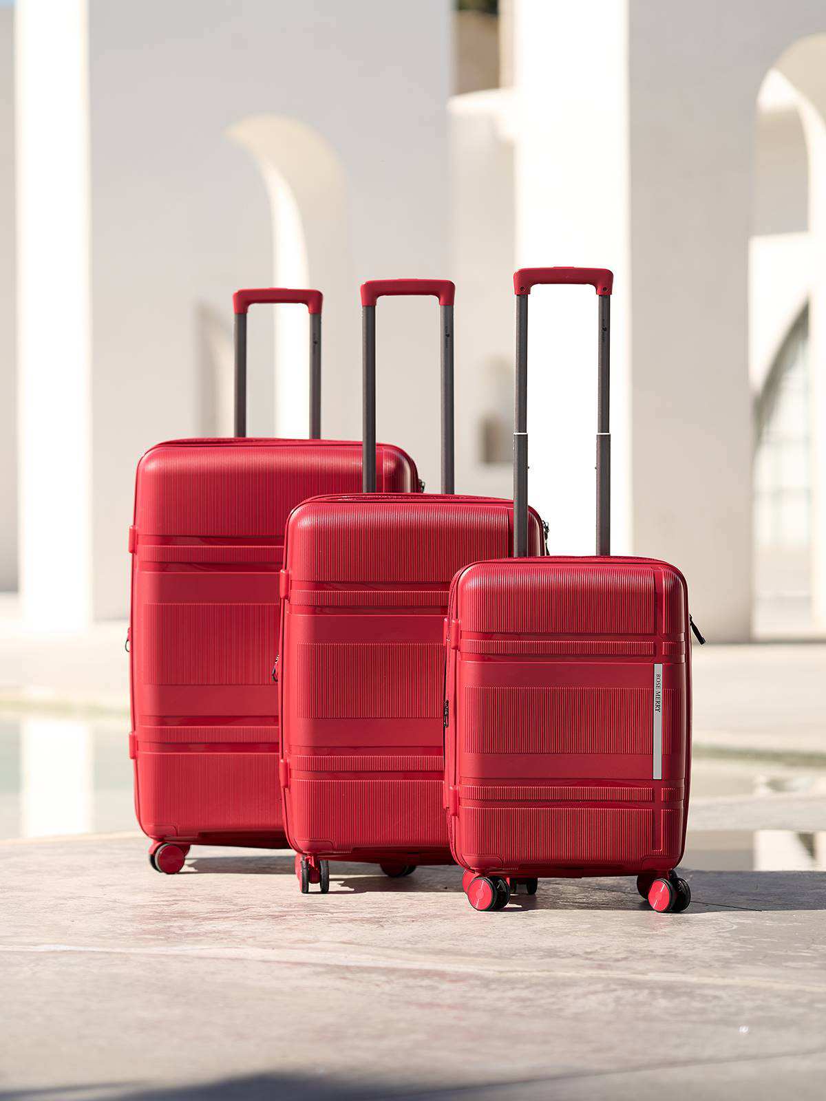 چمدان رزمری مدل Rose Merry RL-477-3S سایز کوچک قرمز