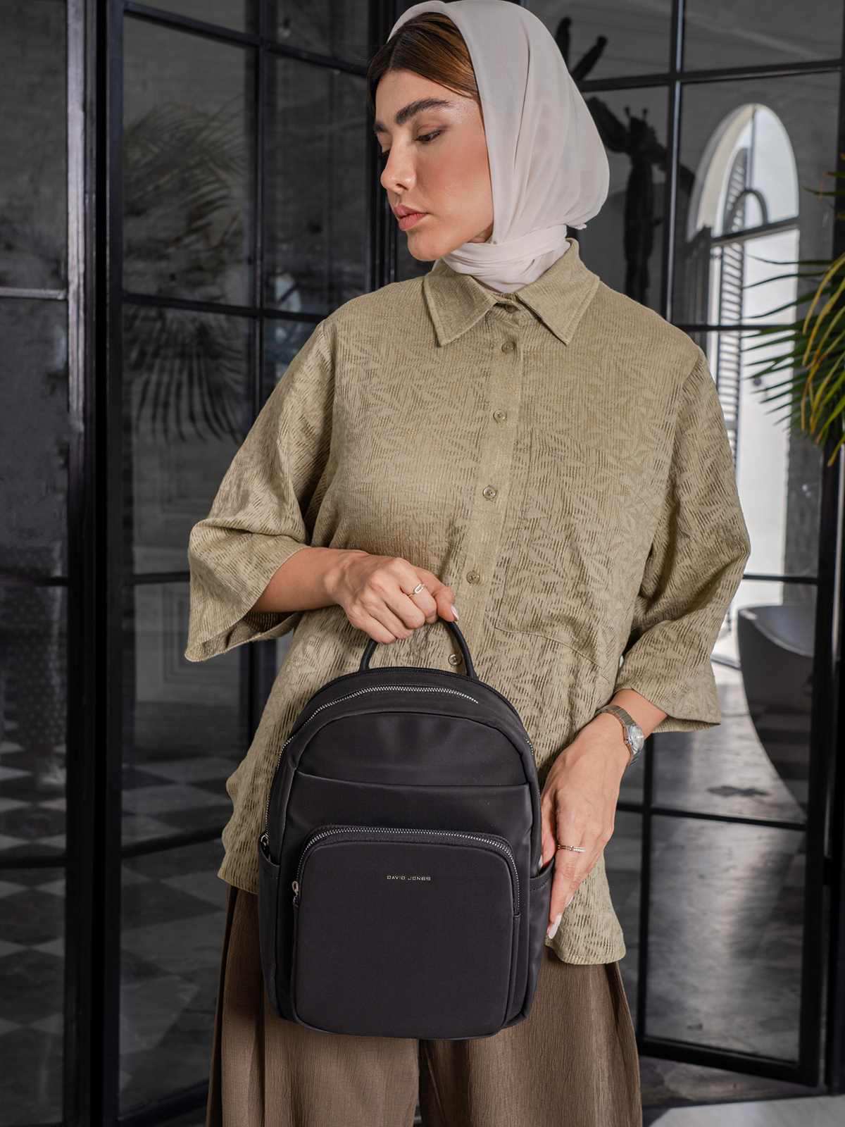 کوله پشتی زنانه دیوید جونز مدل CM6908
