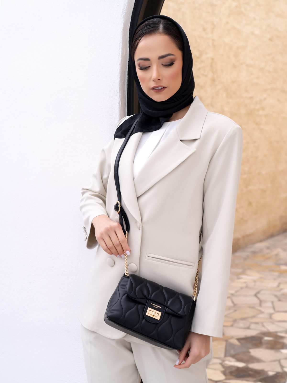 کیف دوشی زنانه دیوید جونز مدل CM6700