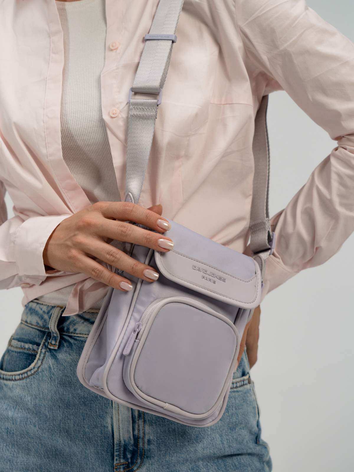 کیف دوشی زنانه دیوید جونز مدل CM7548