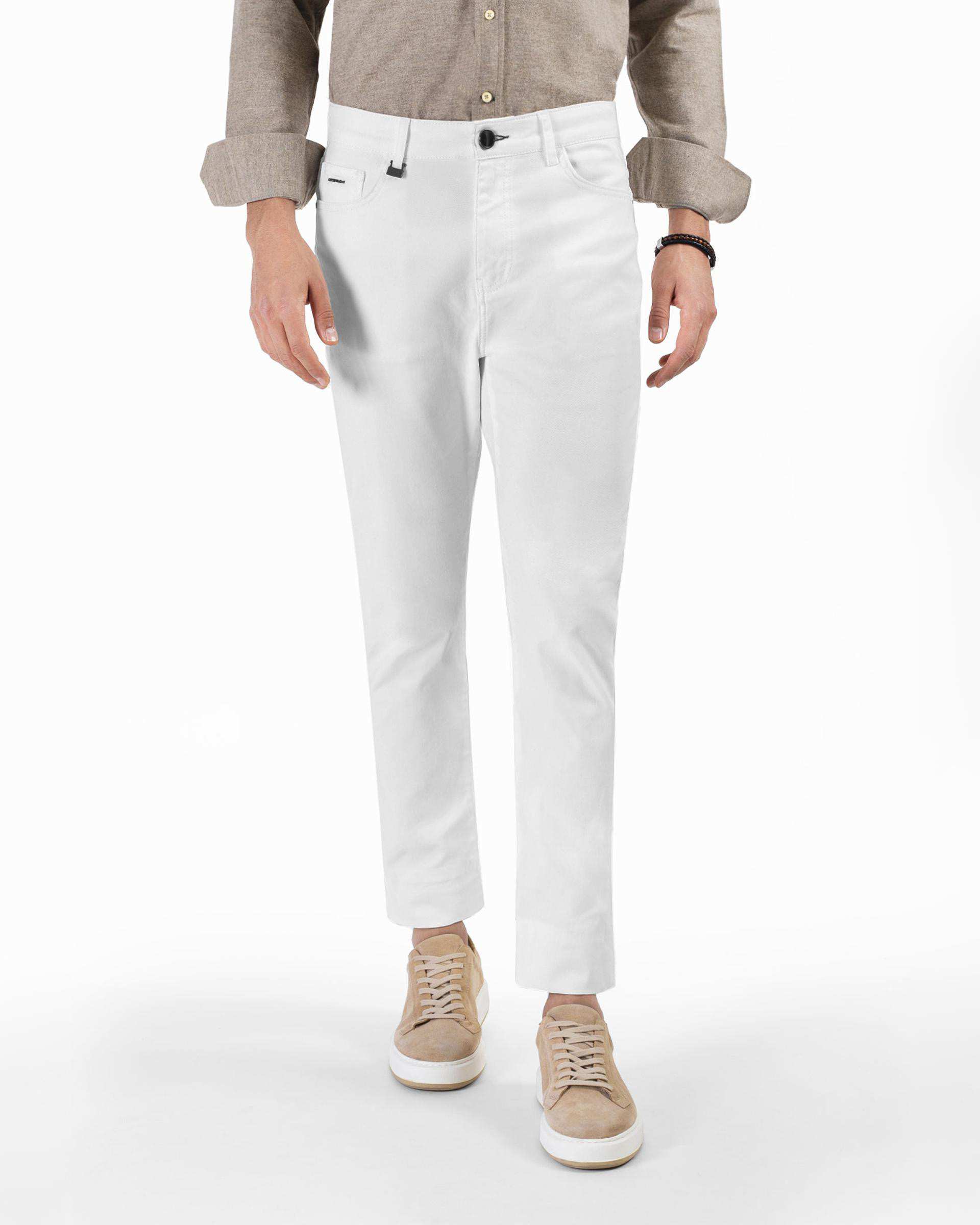 شلوار کتان Five Pocket کروم