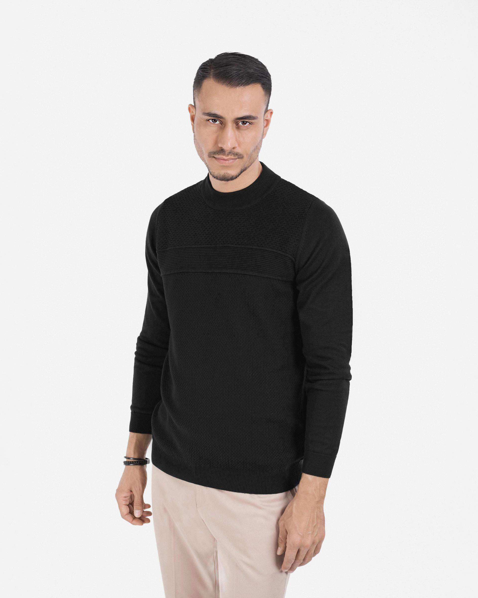 بافت یقه گرد طرح دار 2321002 کروم