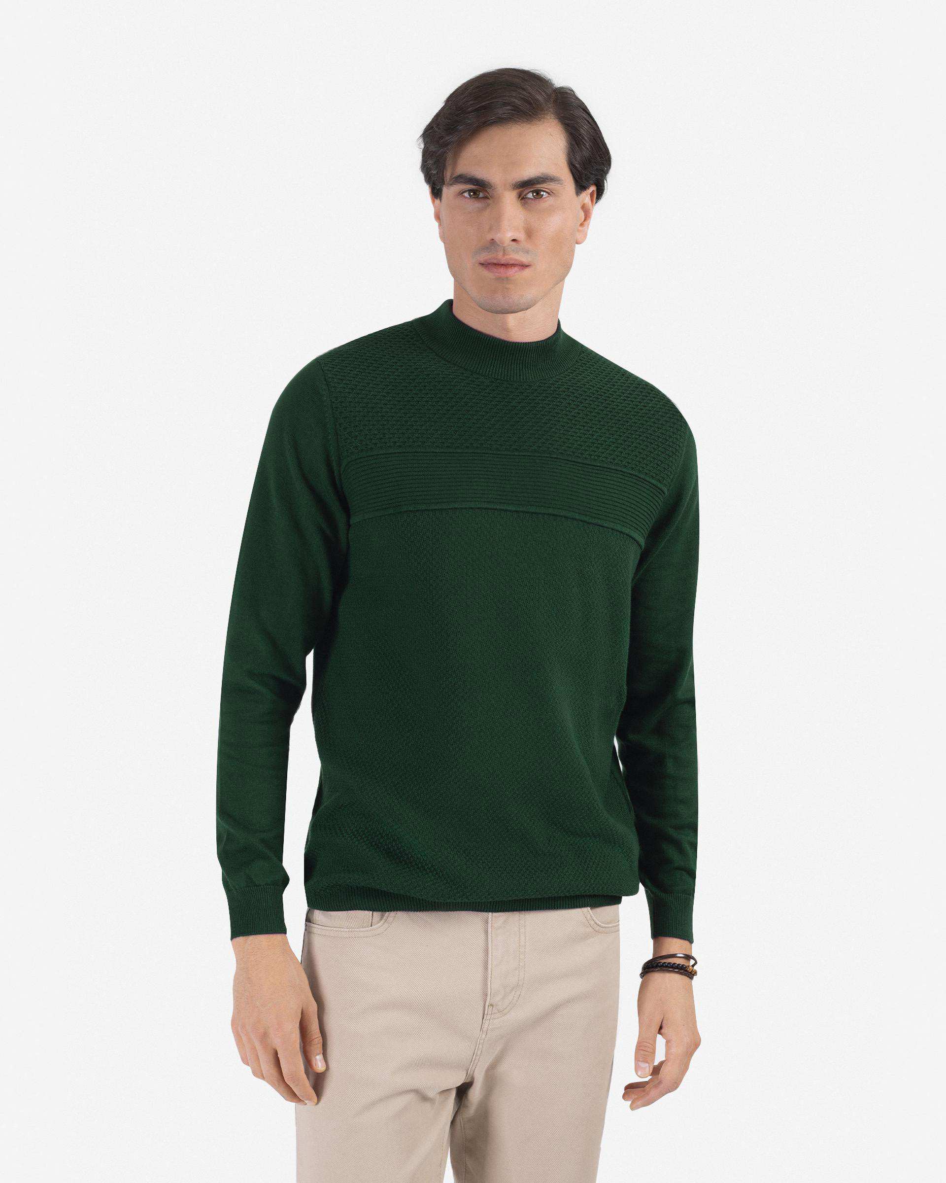 بافت یقه گرد طرح دار 2321002 کروم