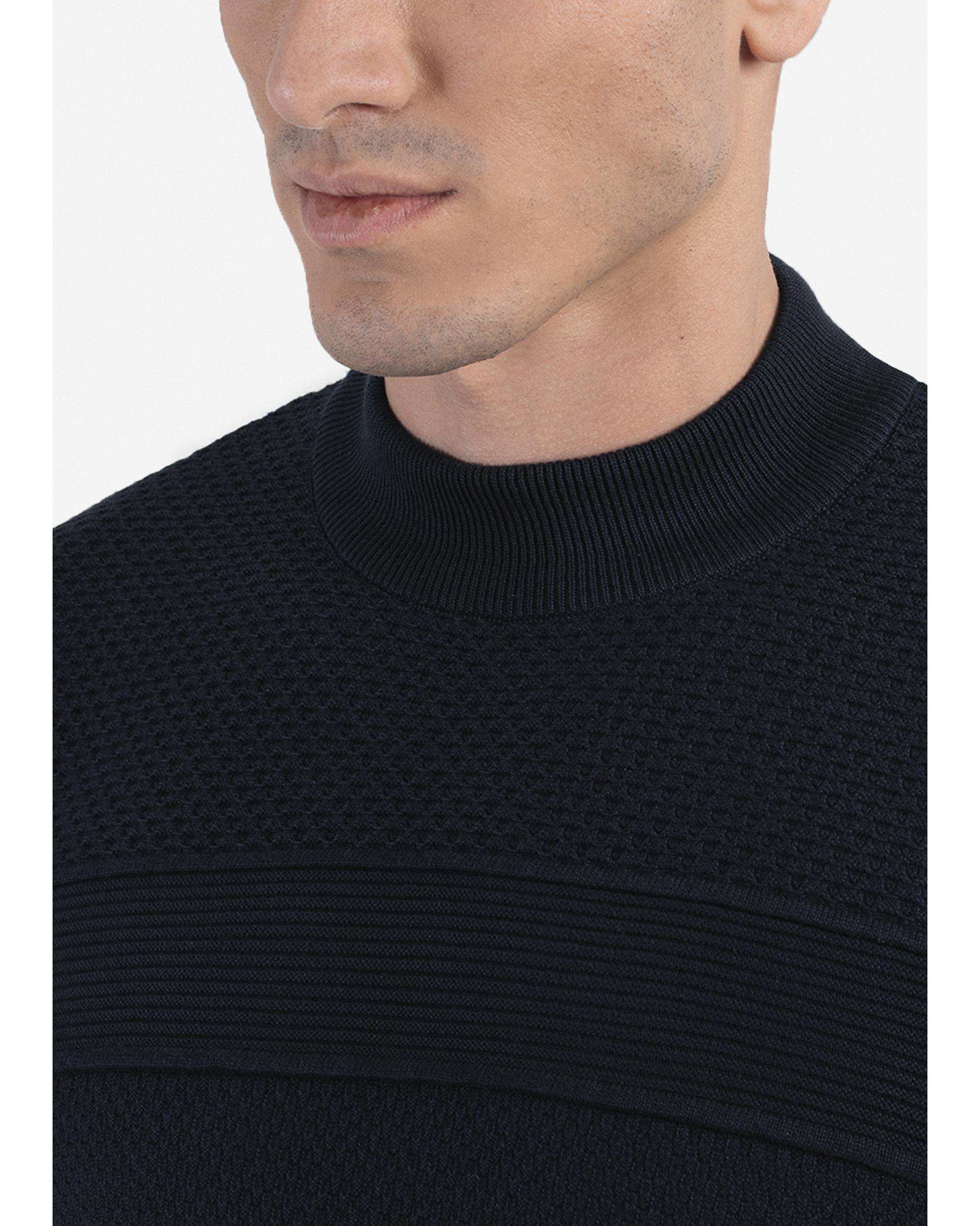 بافت یقه گرد طرح دار 2321002 کروم