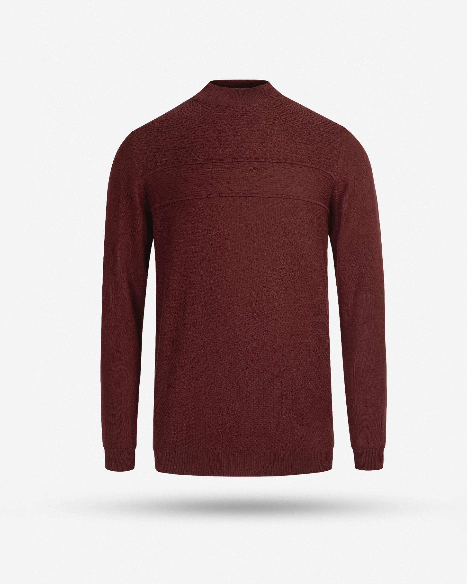 بافت یقه گرد طرح دار 2321002 کروم