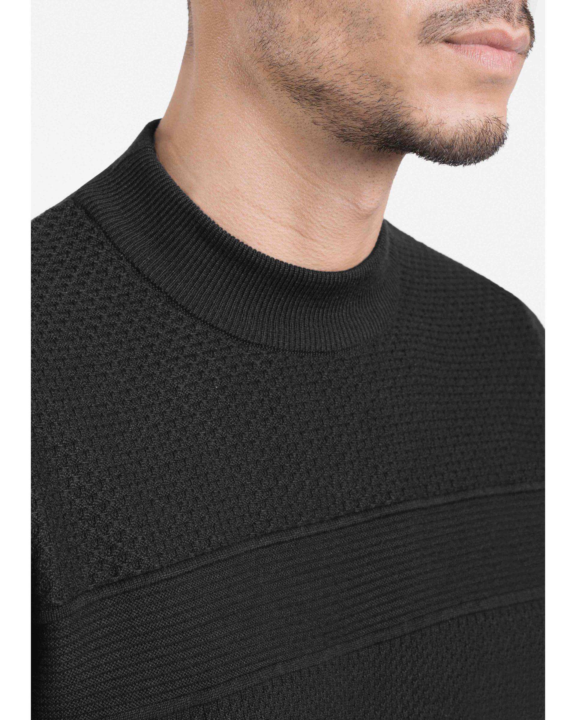 بافت یقه گرد طرح دار 2321002 کروم