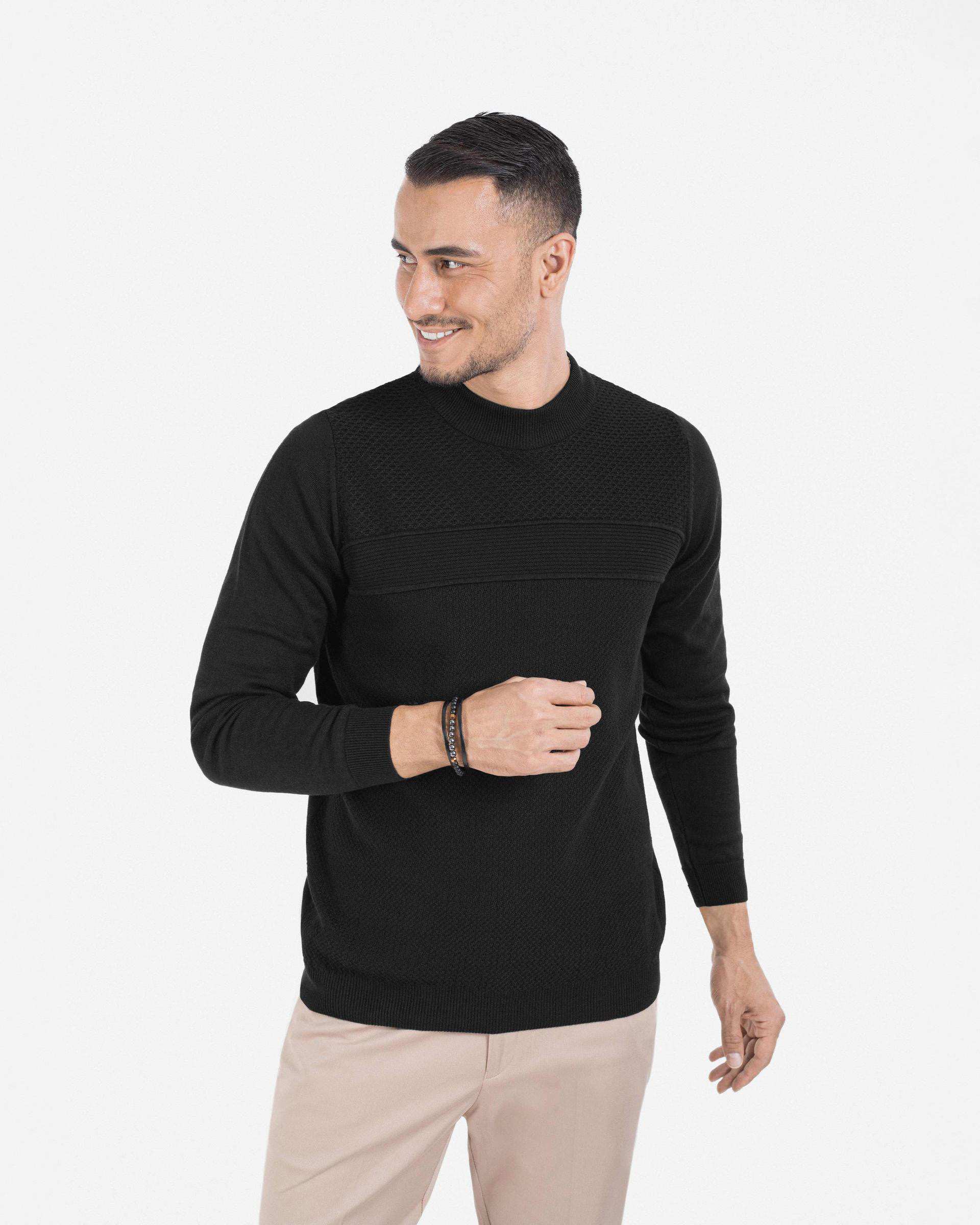 بافت یقه گرد طرح دار 2321002 کروم