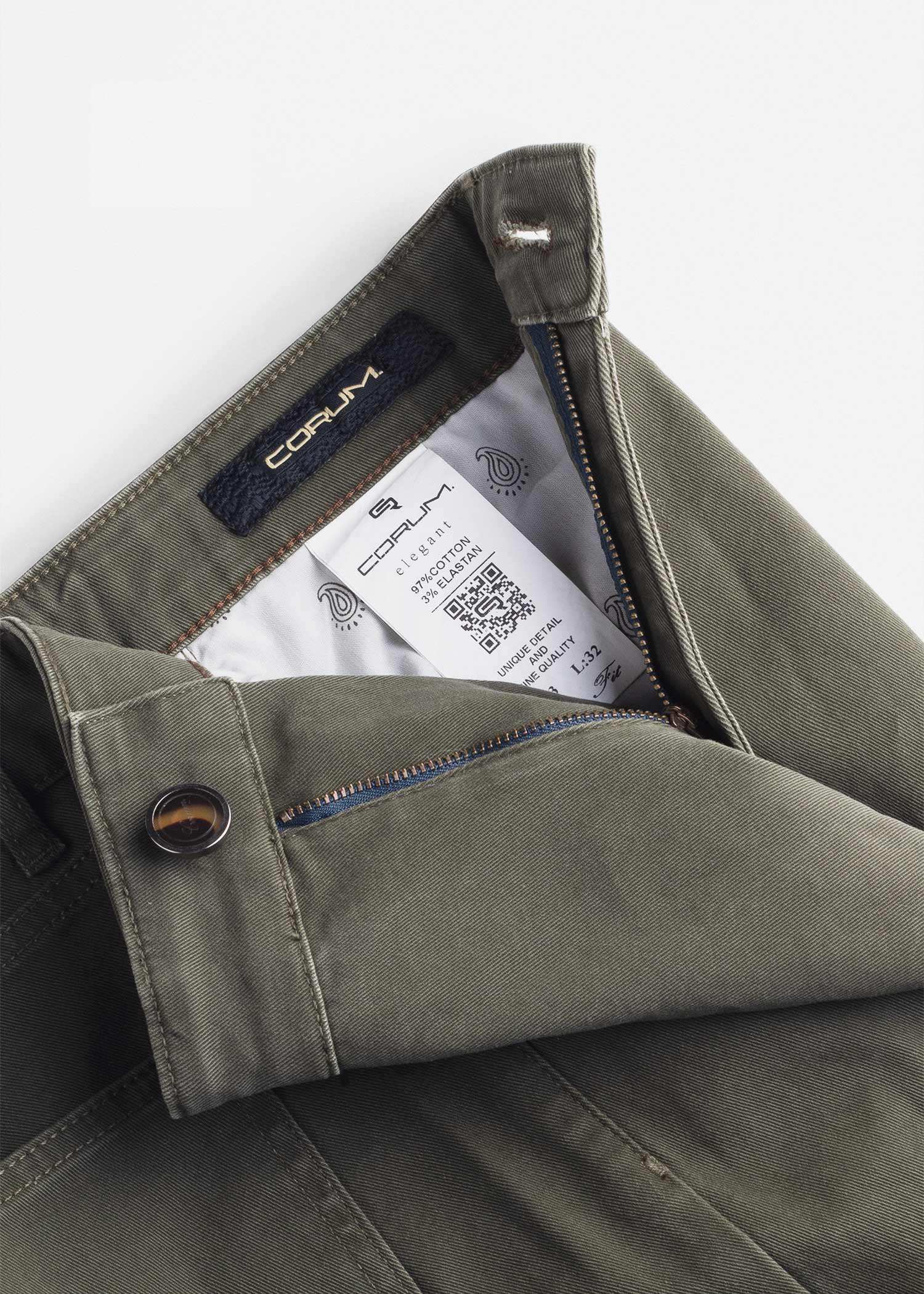 شلوار کتان Five Pocket کروم