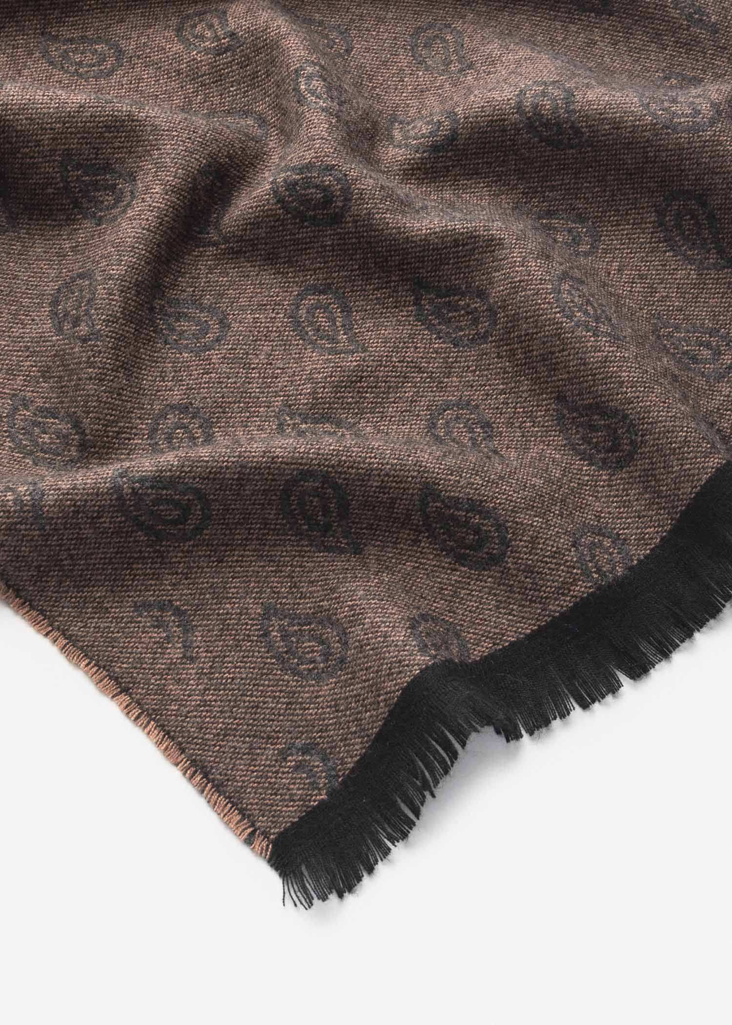 شال طرح دار 2411608 کروم