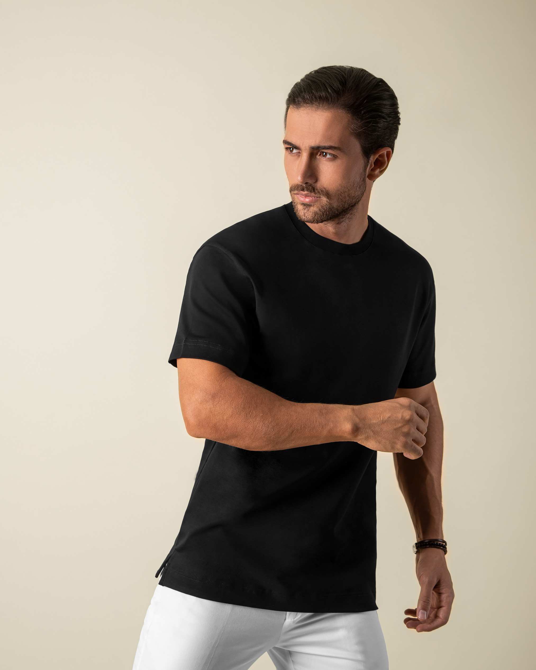 تی شرت یقه گرد آستین کوتاه 2210601 کروم