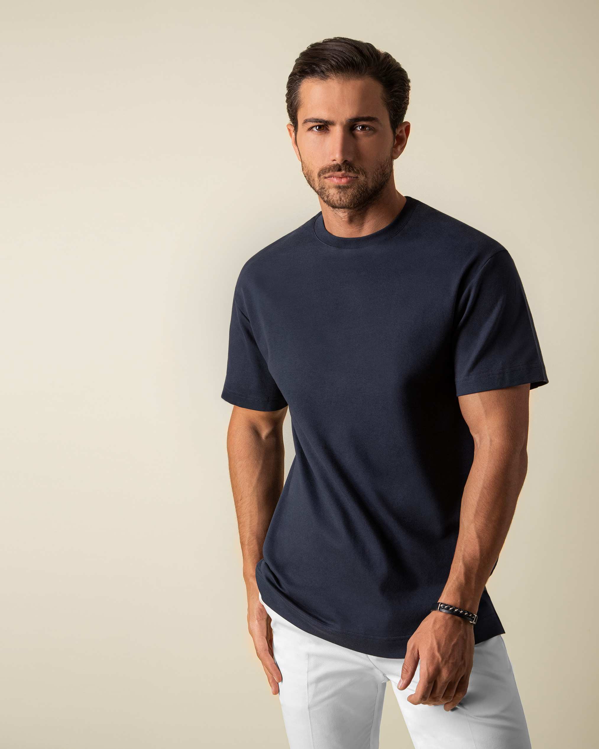 تی شرت یقه گرد آستین کوتاه 2210601 کروم