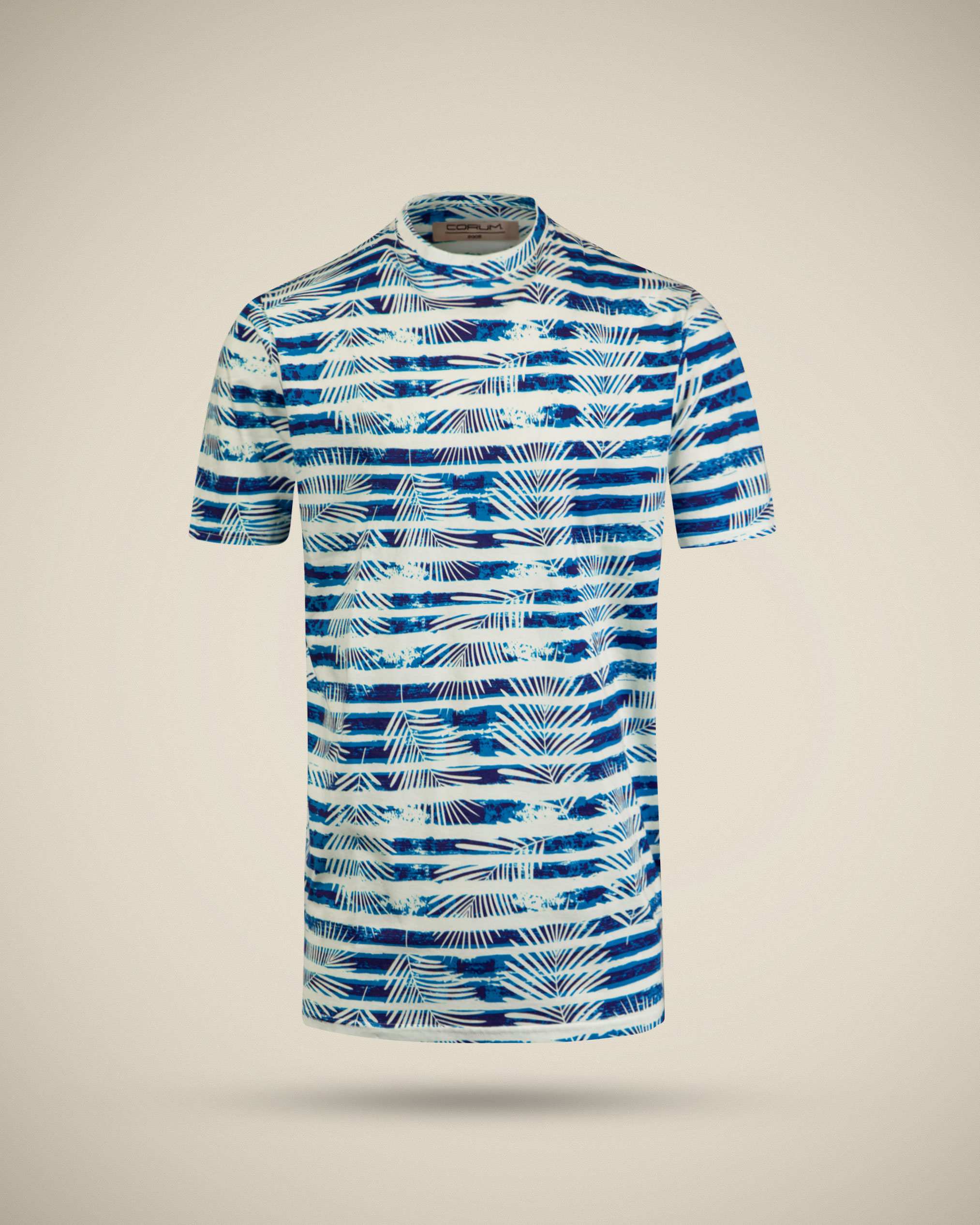 تی شرت طرح دار مردانه 2210602 کروم