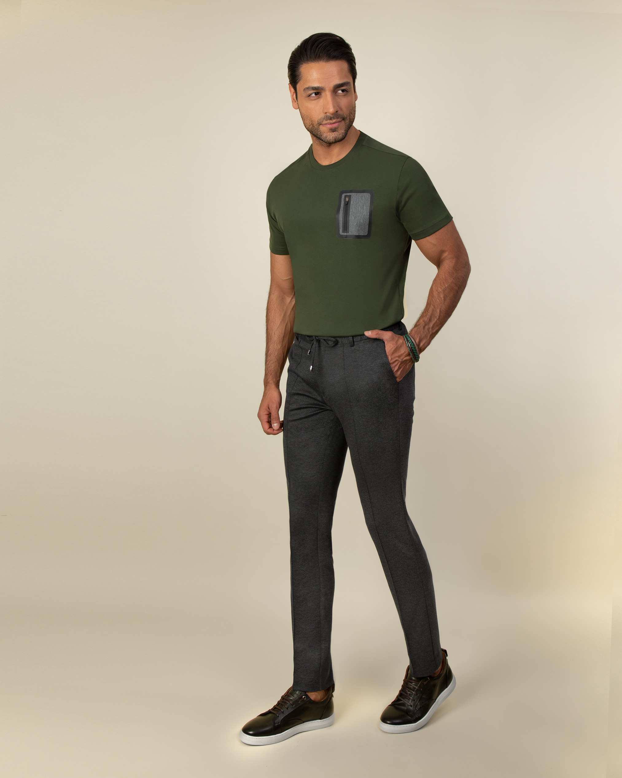 تی شرت جیب دار 2210603 کروم