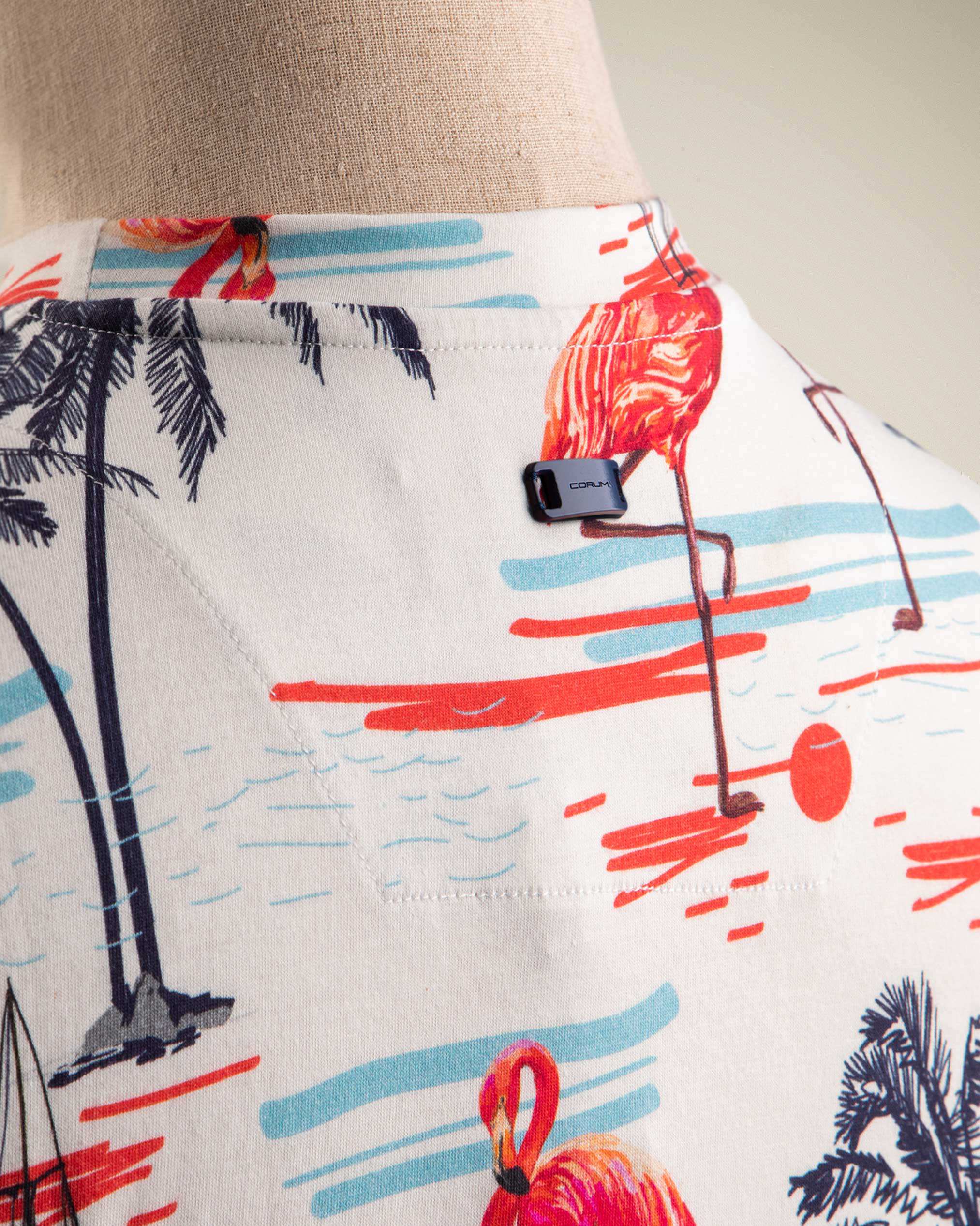 تی شرت طرح دار مردانه 2210609 کروم