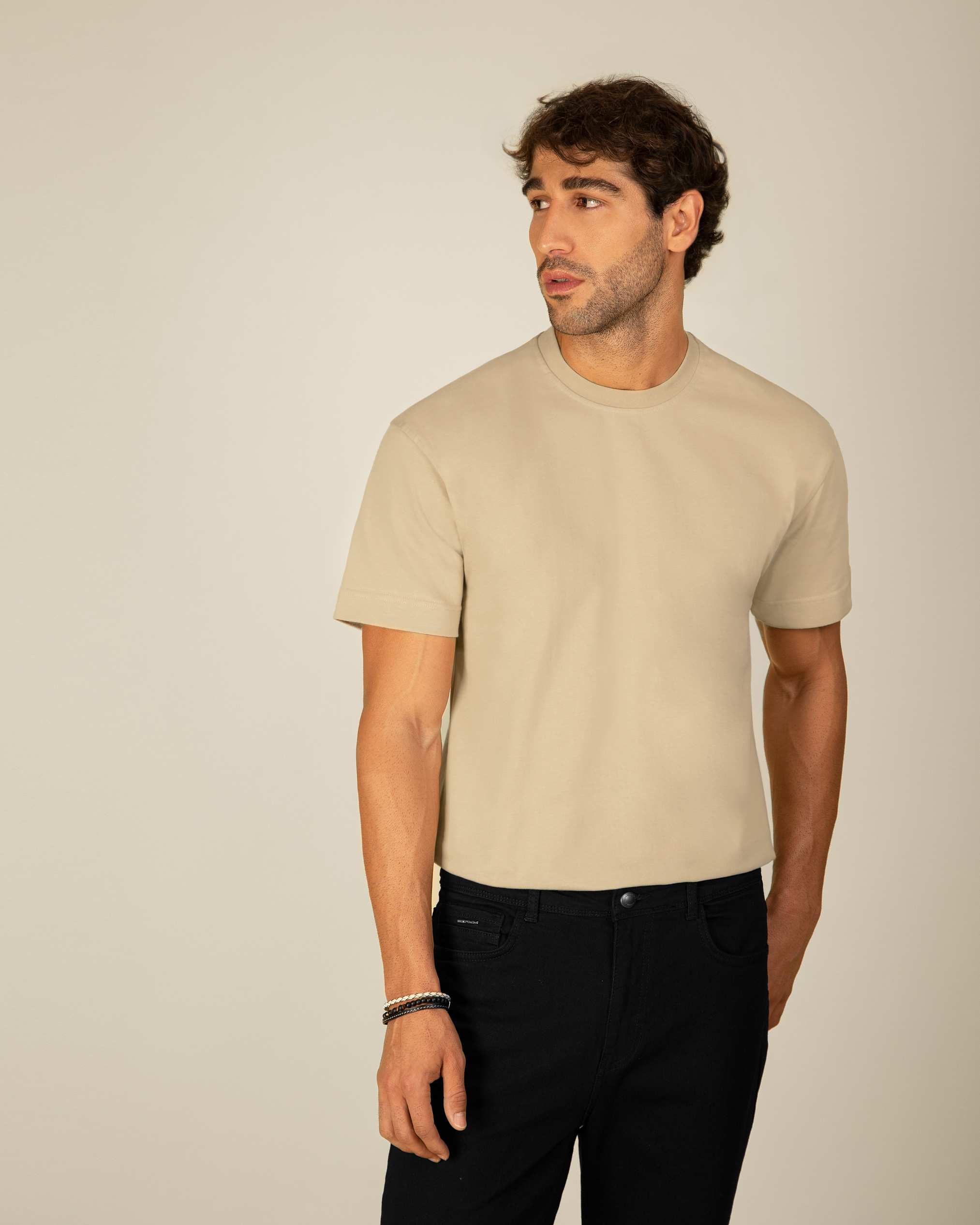 تی شرت یقه گرد مردانه 2210614 کروم