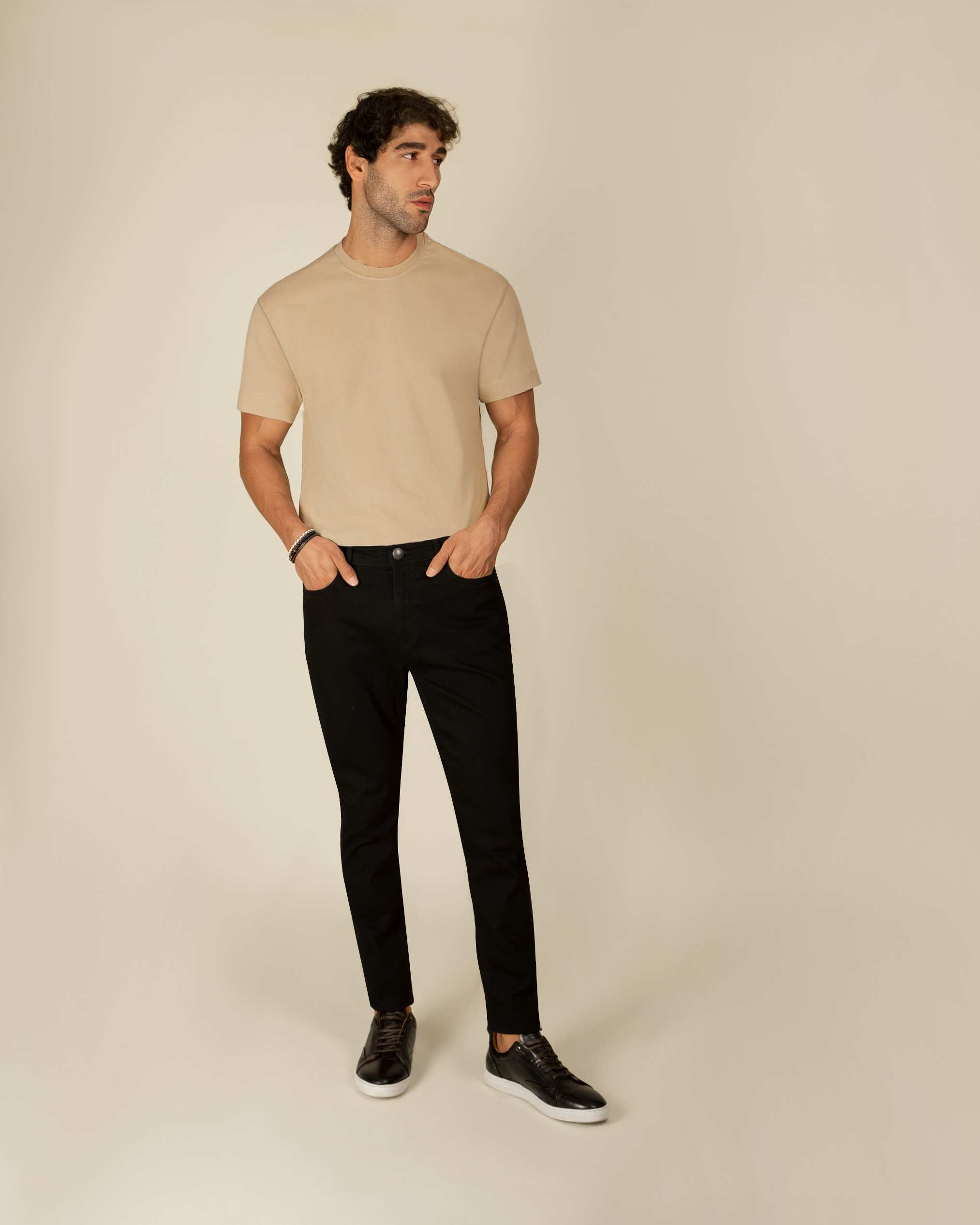 تی شرت یقه گرد مردانه 2210614 کروم