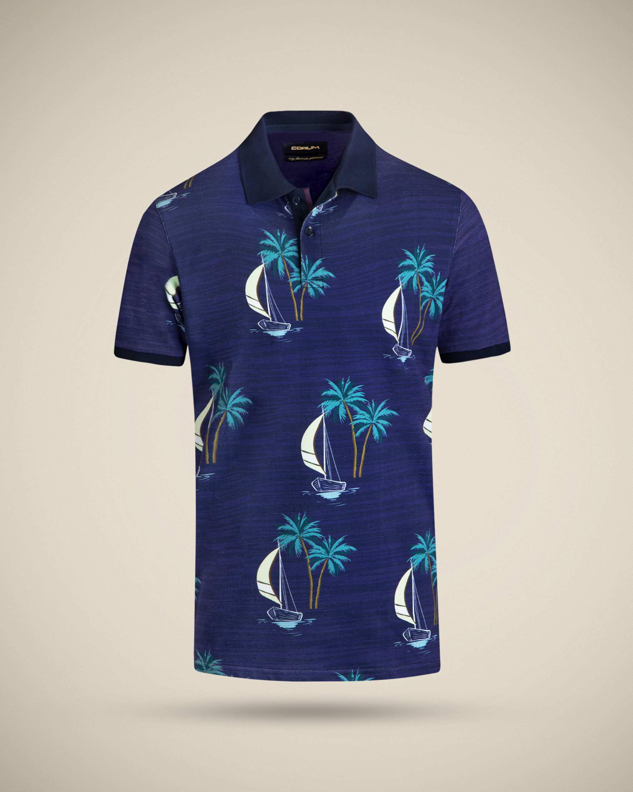 پولوشرت طرح دار 2212301 کروم