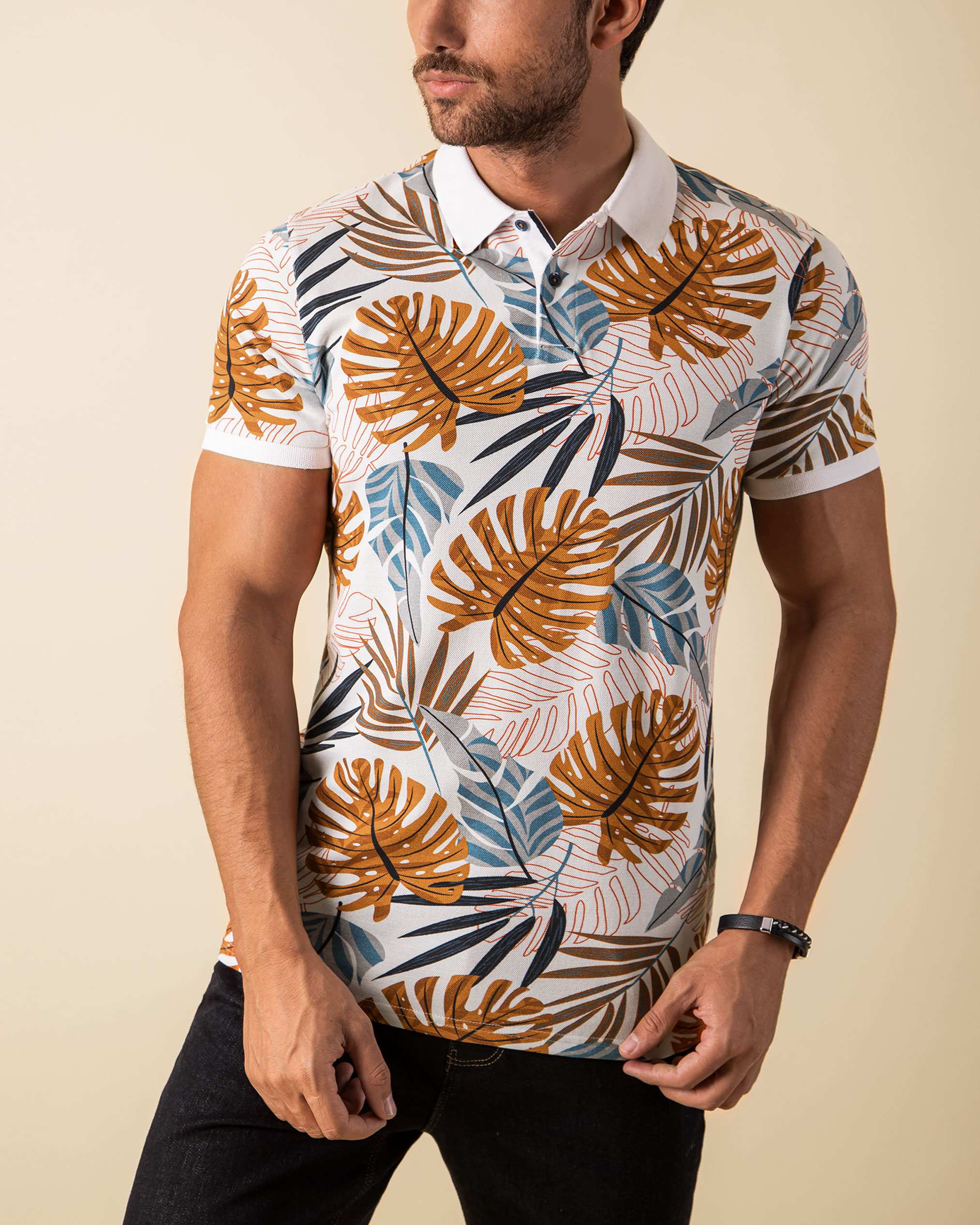 پولوشرت طرح دار 2212304 کروم