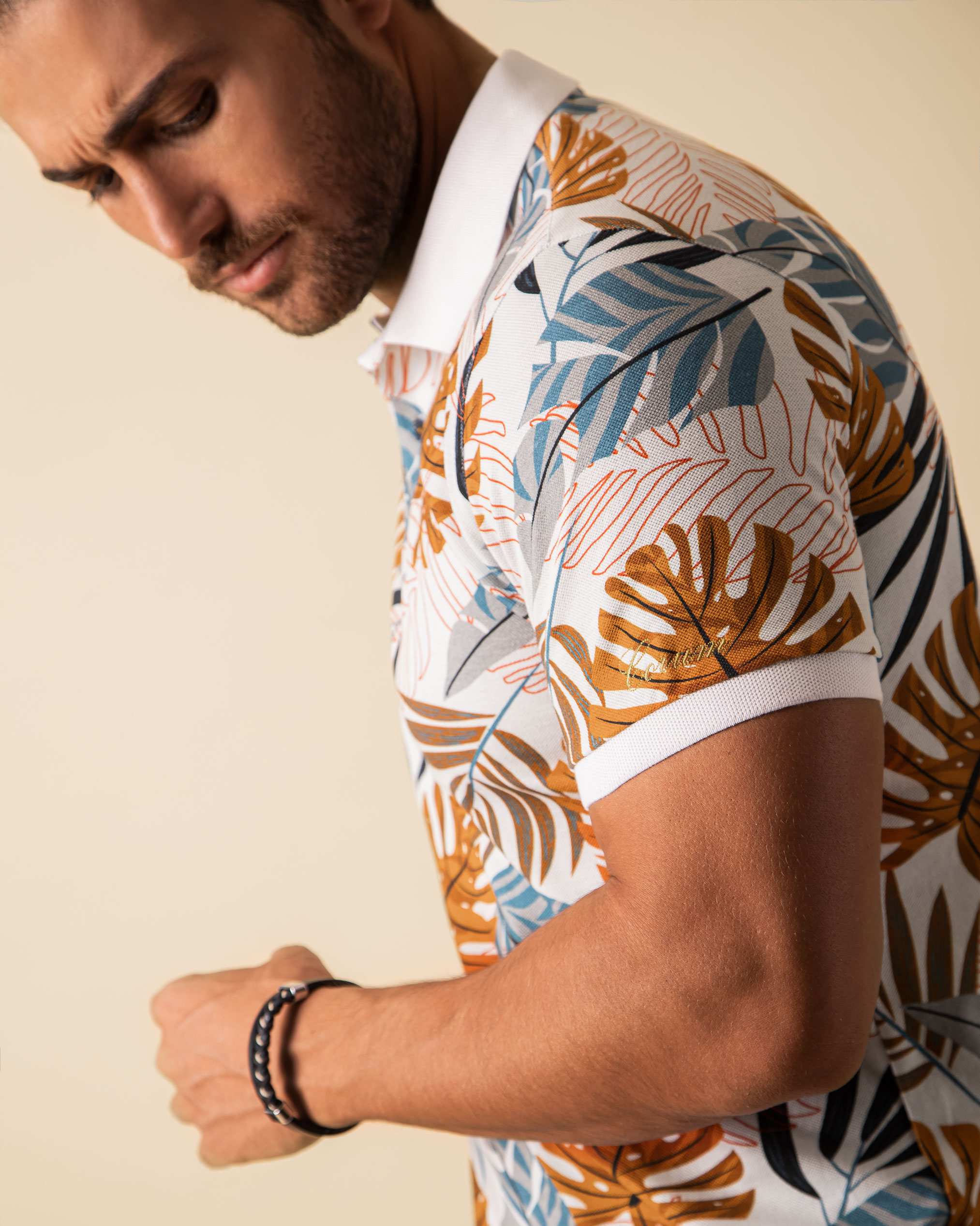 پولوشرت طرح دار 2212304 کروم