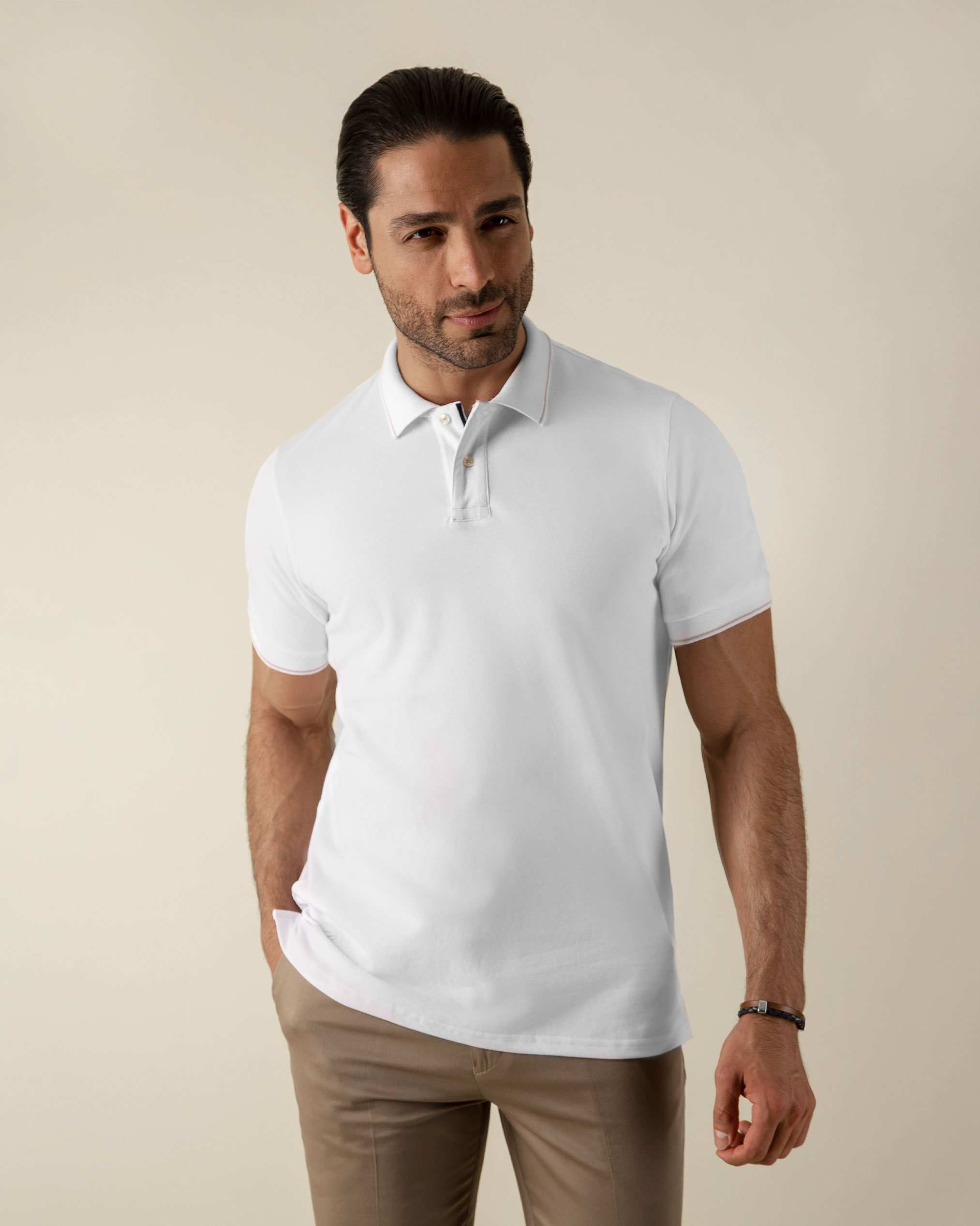 پولوشرت یقه کشبافت 2212310 کروم