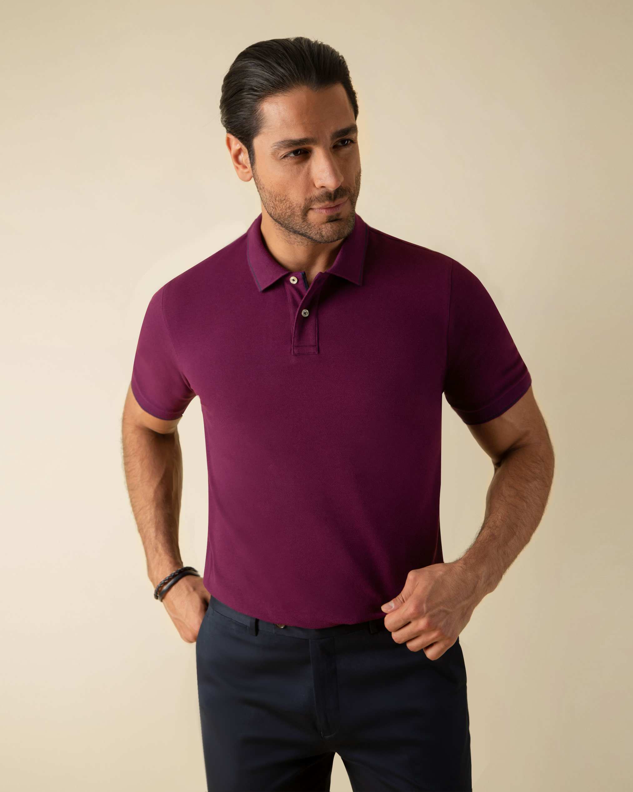 پولوشرت یقه کشبافت 2212310 کروم