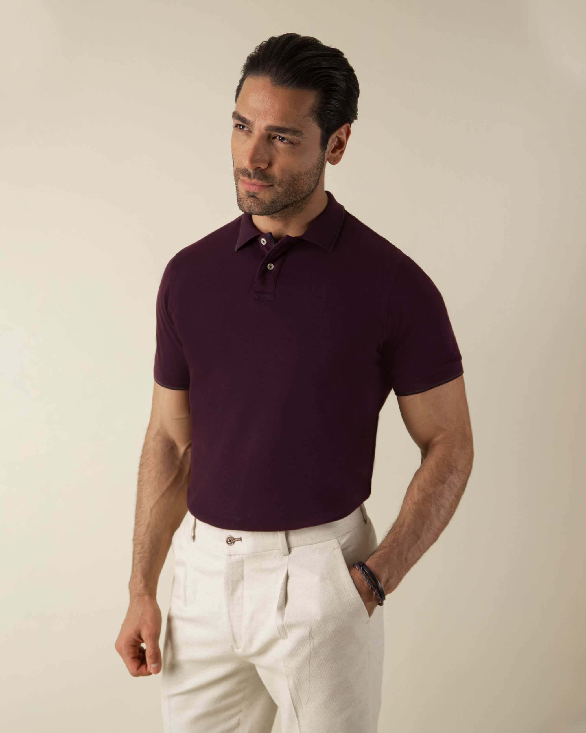 پولوشرت یقه کشبافت 2212310 کروم