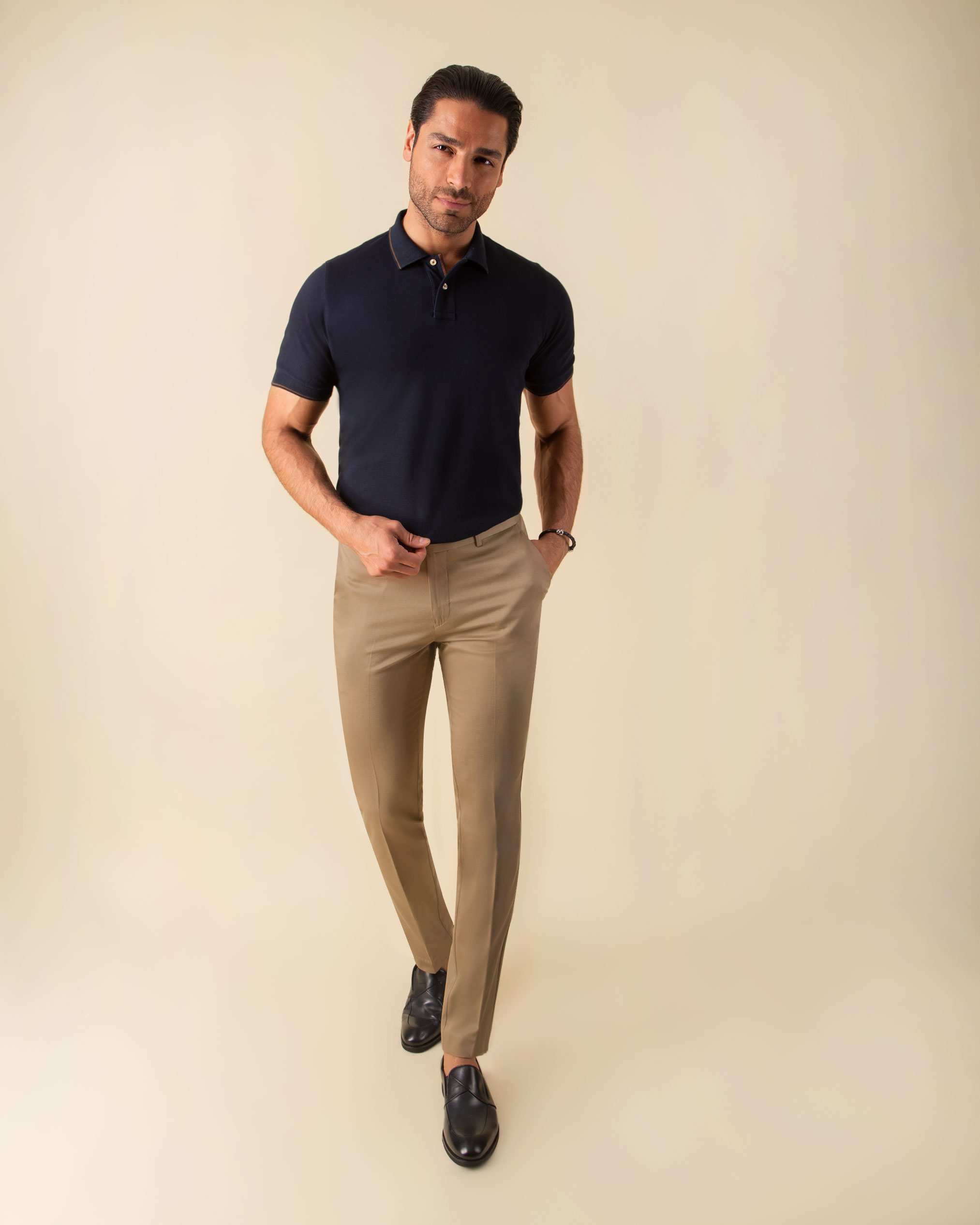 پولوشرت یقه کشبافت 2212310 کروم