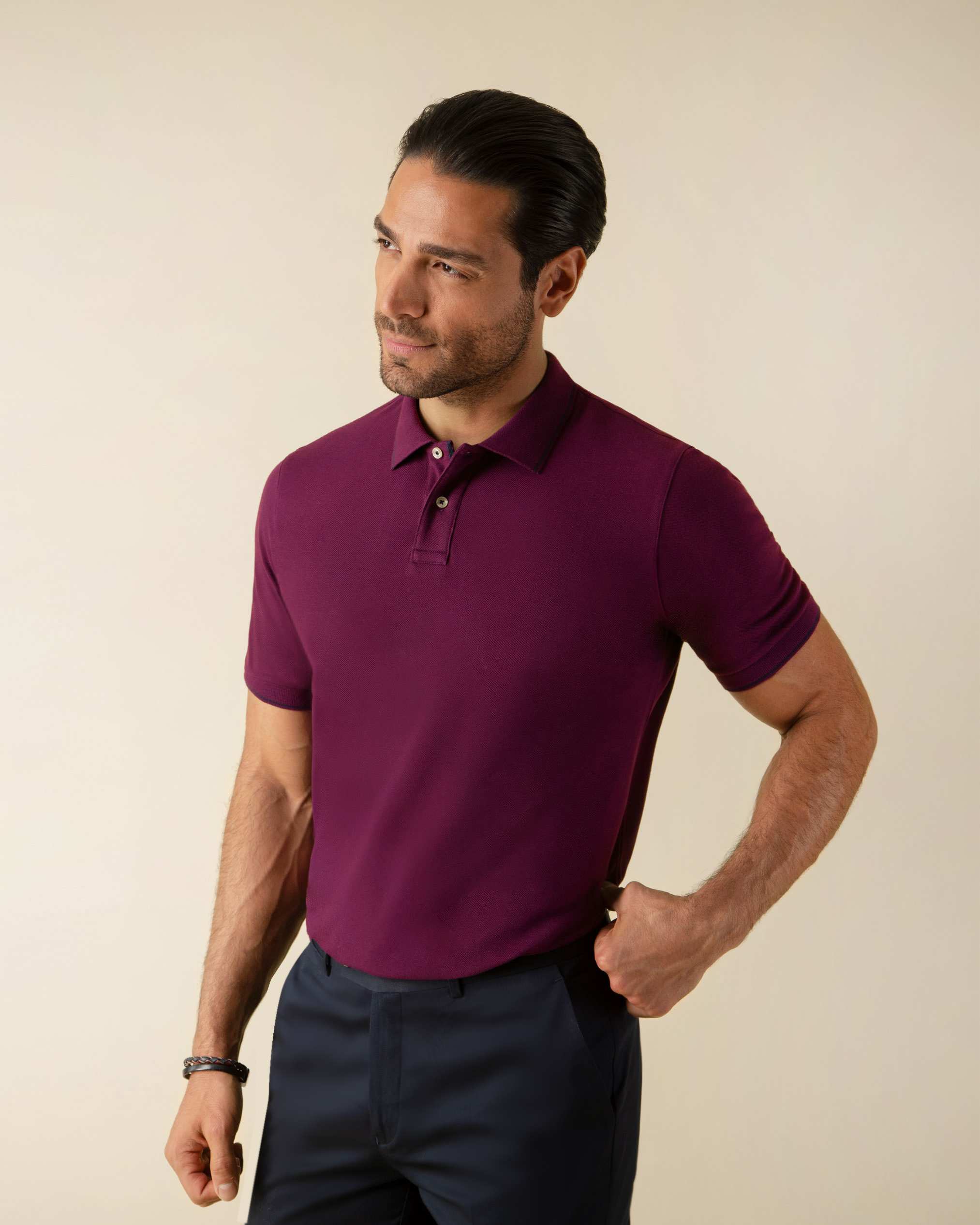 پولوشرت یقه کشبافت 2212310 کروم